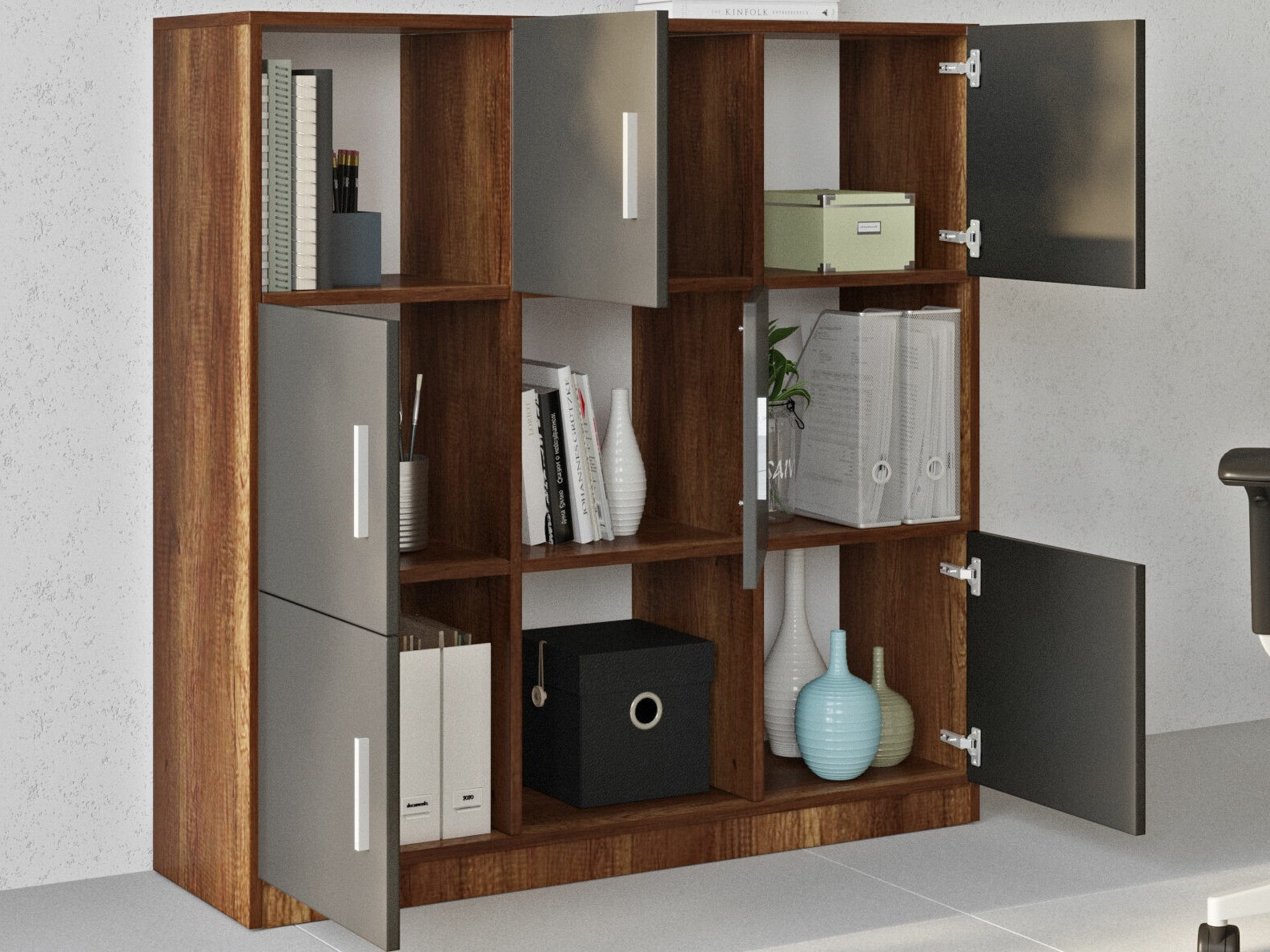 Шкафчик Kailua 2422 (Антрацит + Грецкий орех)