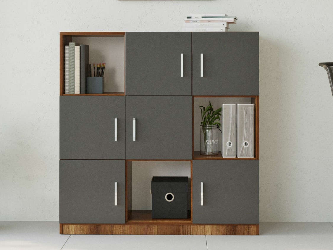 Шкафчик Kailua 2422 (Антрацит + Грецкий орех)