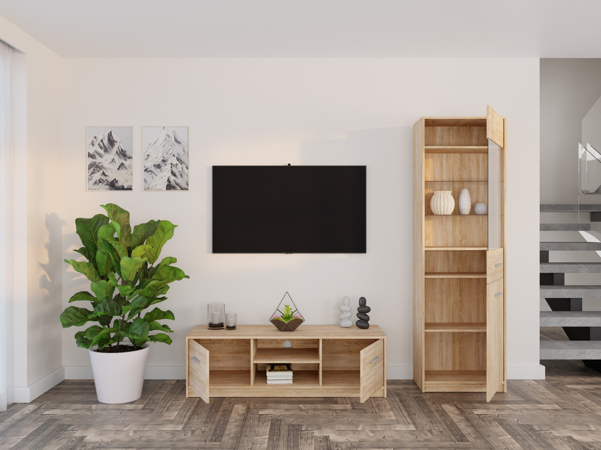 Viesistabas komplekts Novsore 161 (Sonomas ozols)