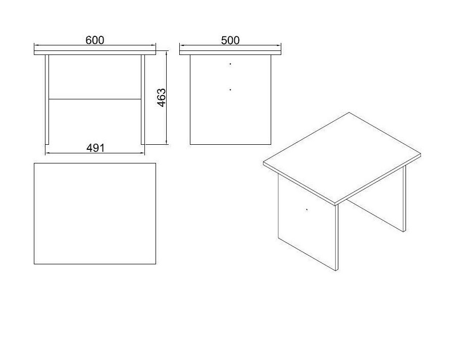 Žurnālu galdiņš Kailua 2424