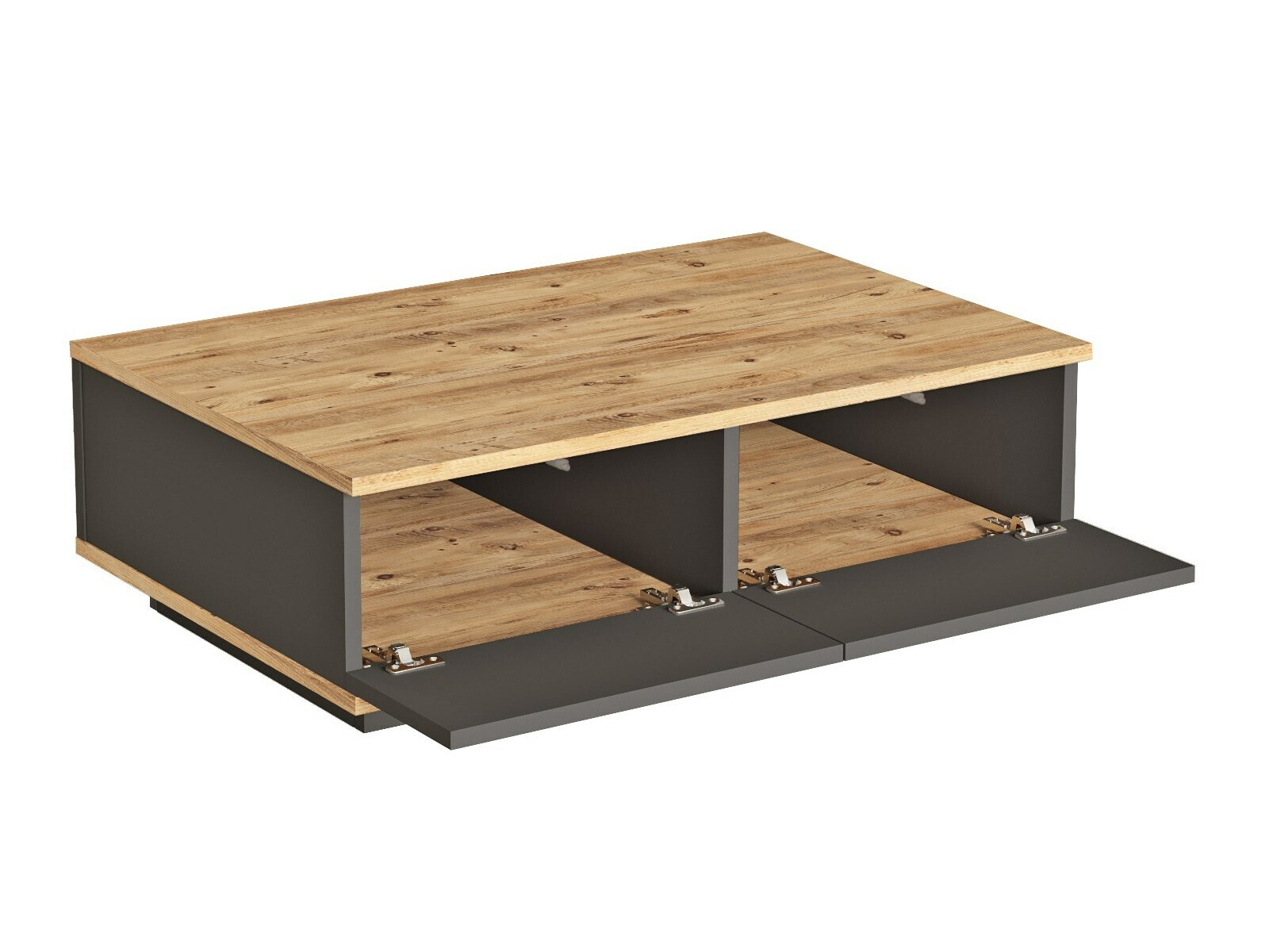 Žurnālu galdiņš Kailua 2426 (Antracīts + Priede)