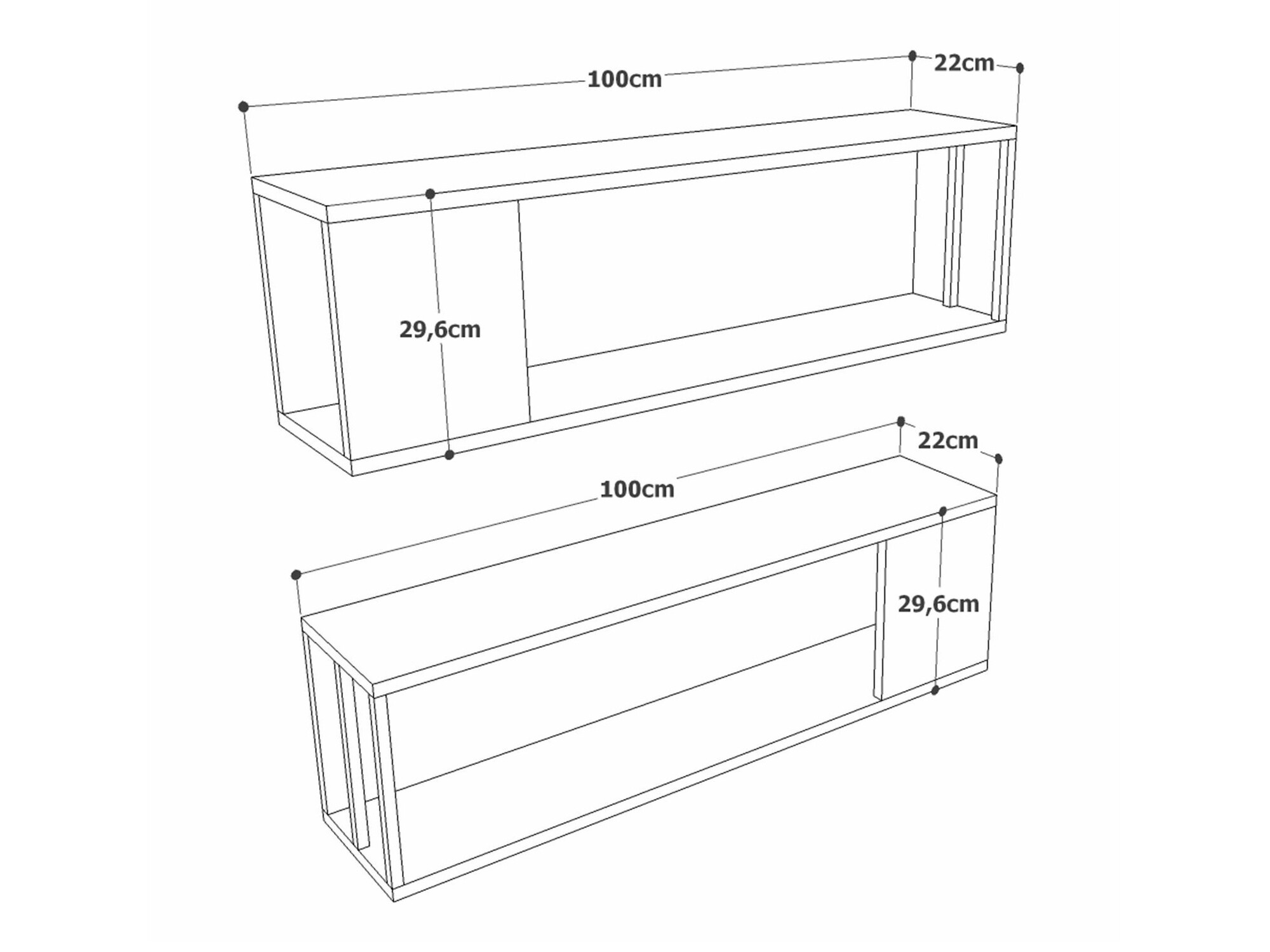 Настенная полка Kailua 2429