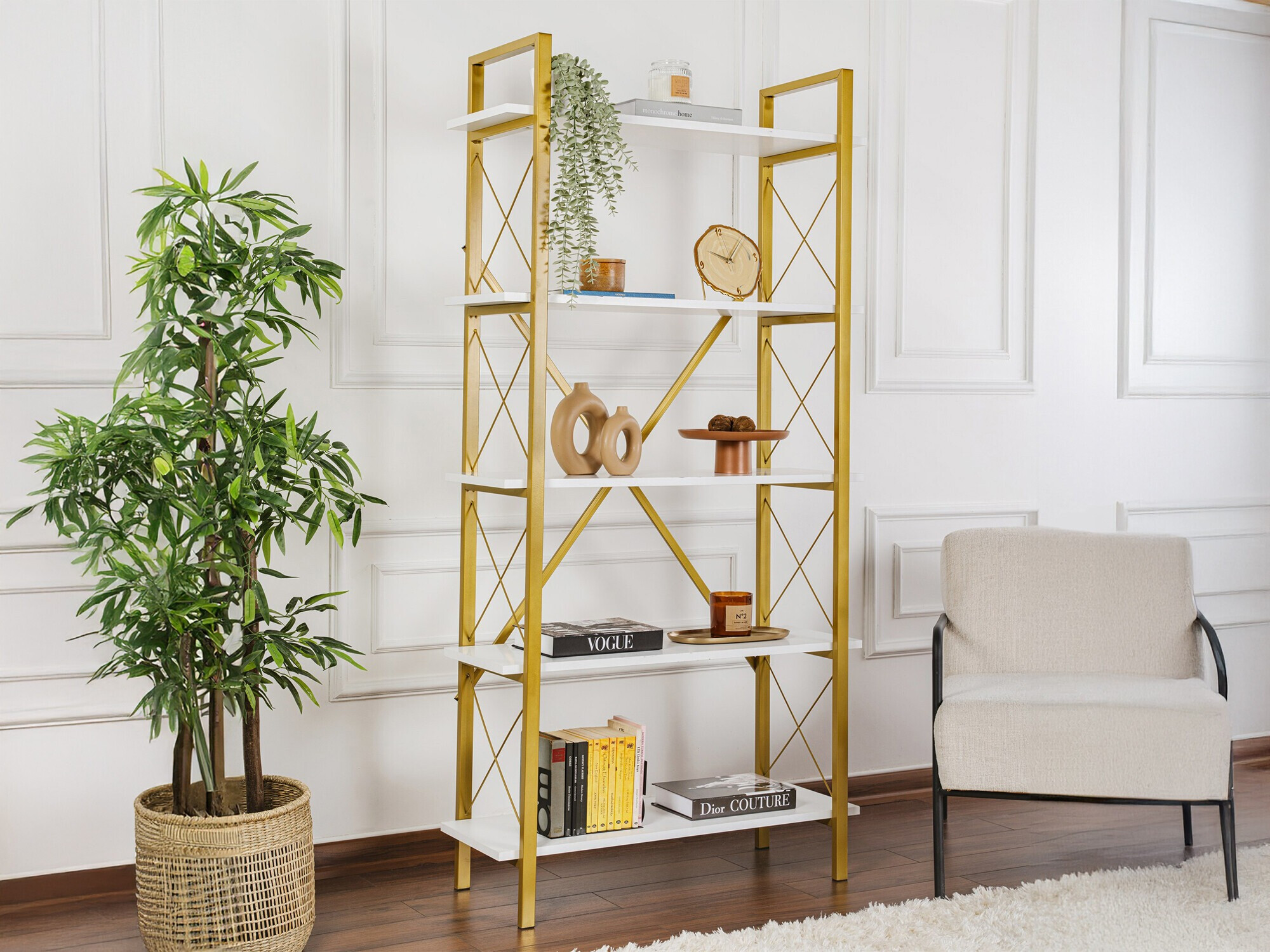 Plaukts Novato 115 (Balts + Zelta)