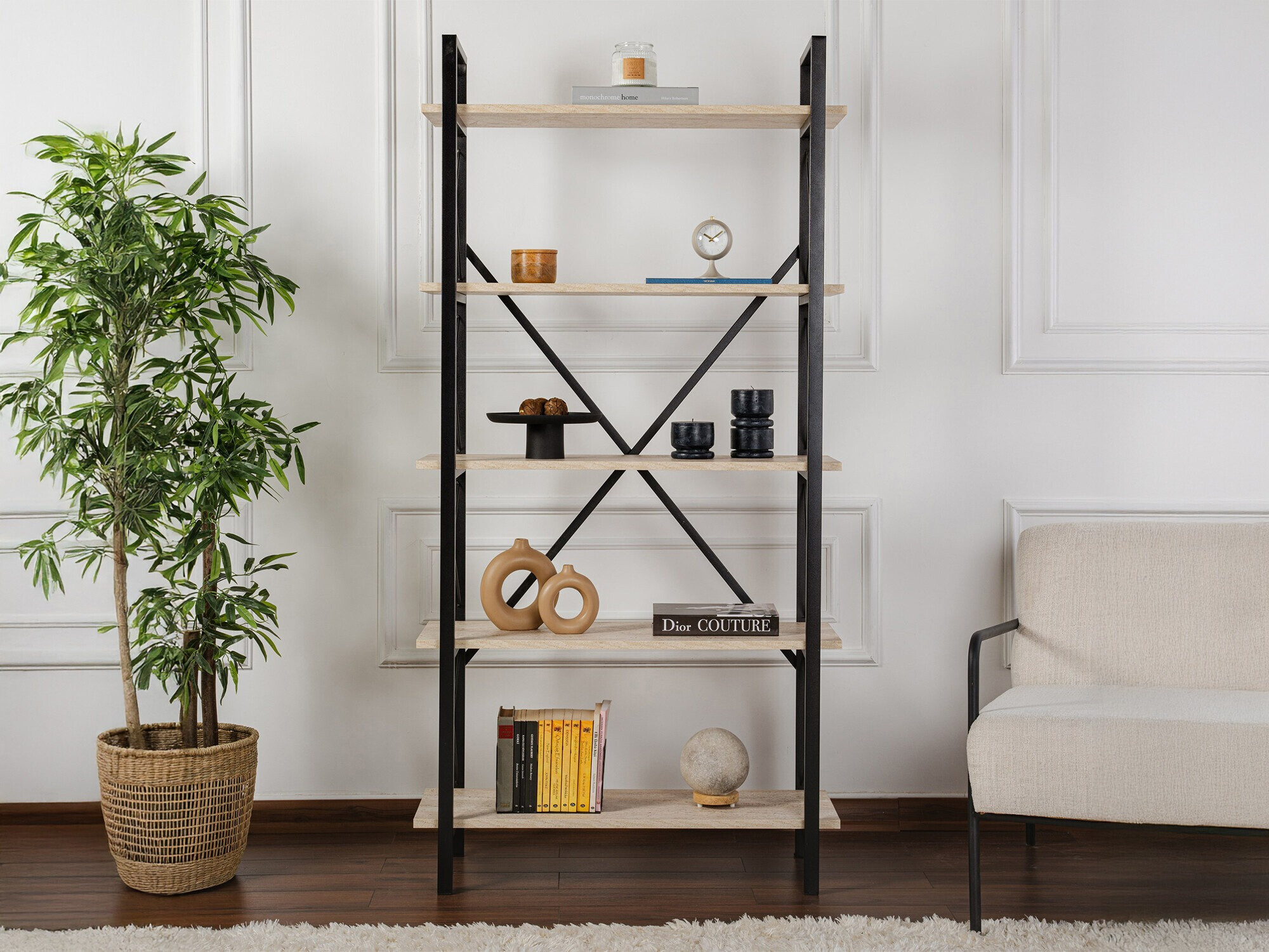 Plaukts Novato 115 (Gaiši brūns + Melns)