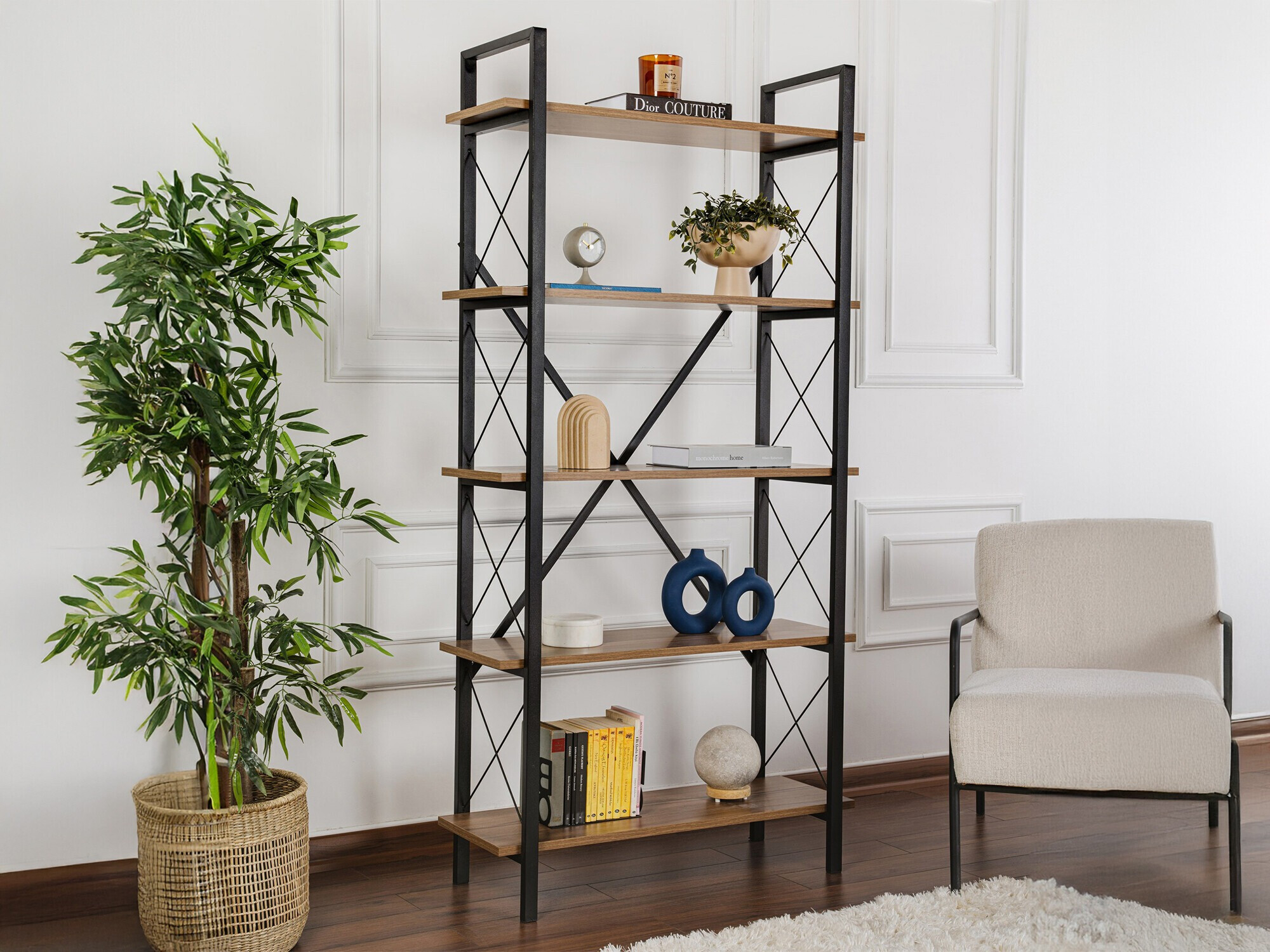 Plaukts Novato 115 (Riekstkoks + Melns)