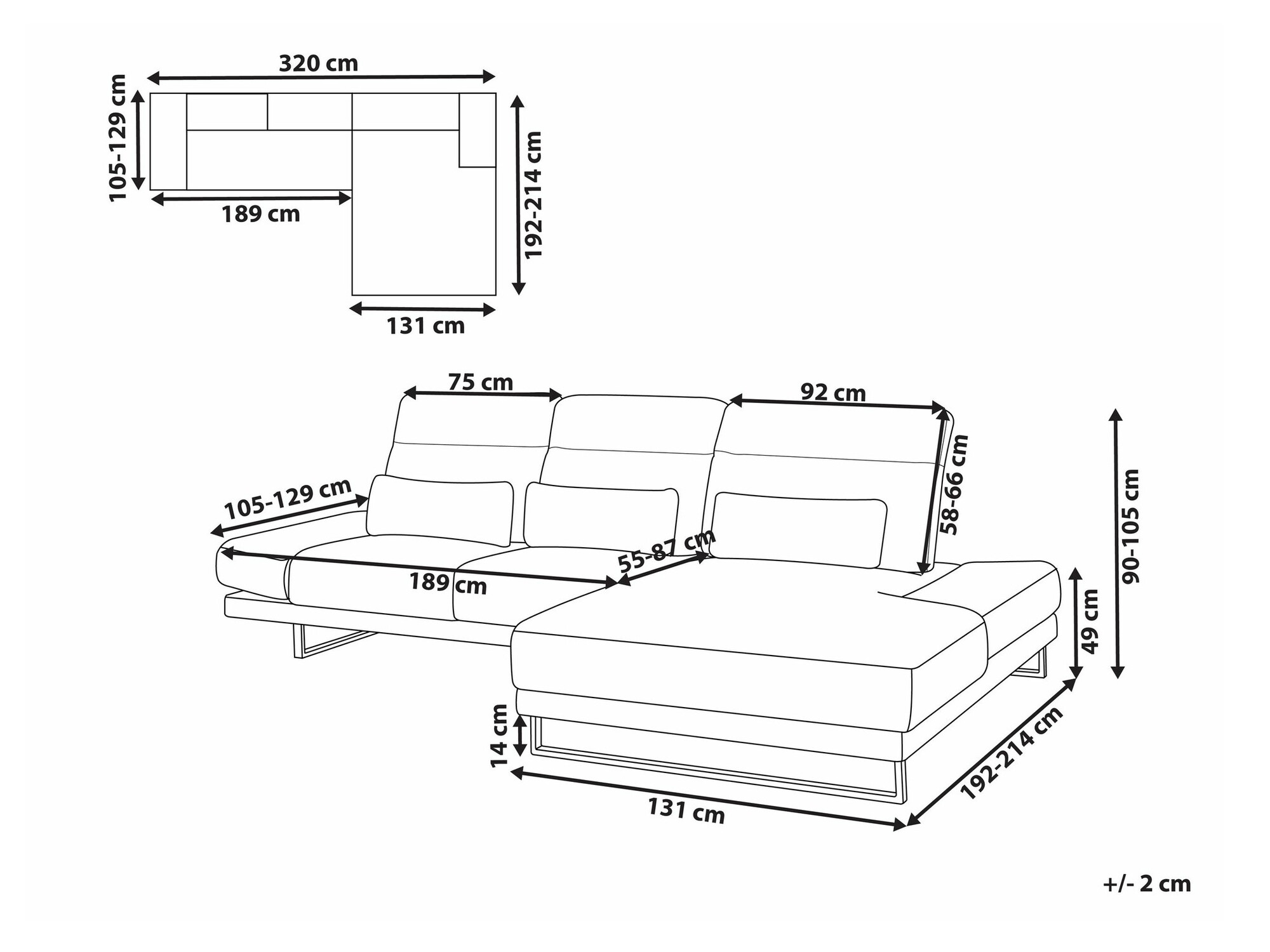 Stūra dīvāns Berwyn 2552 (Gaiši pelēks)