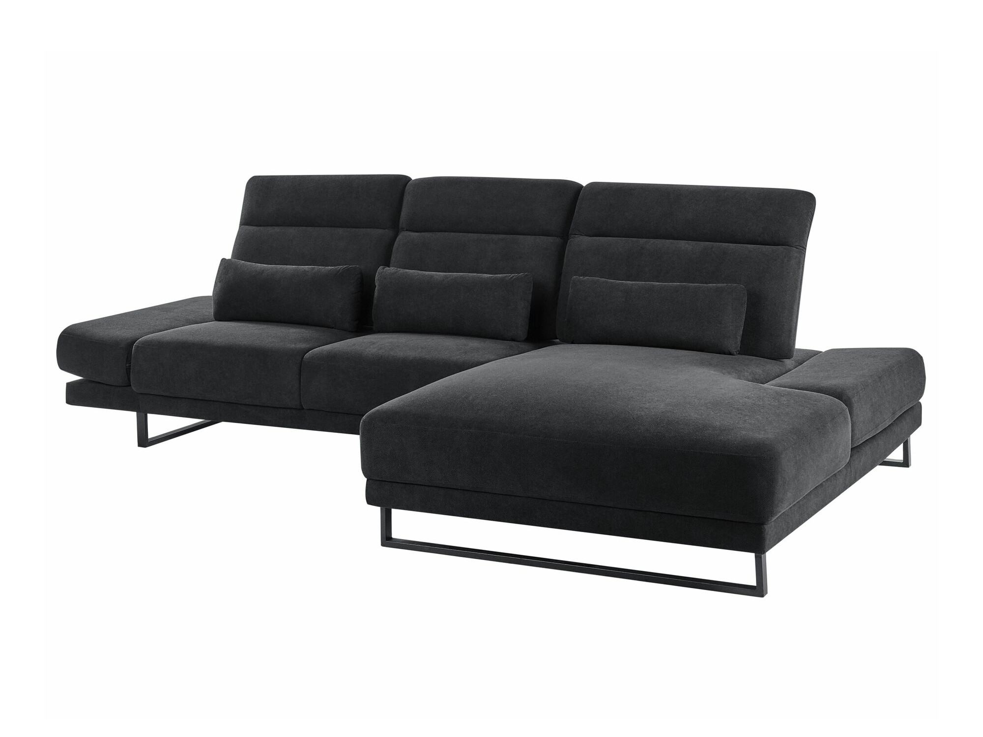 Stūra dīvāns Berwyn 2552 (Melns)