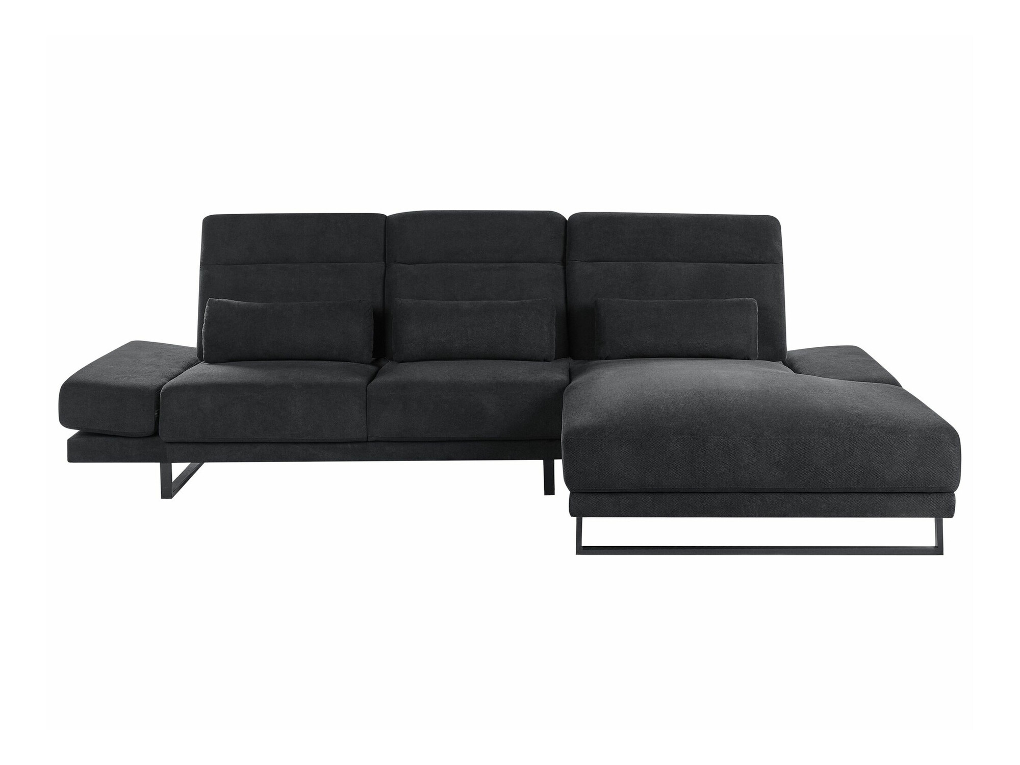 Stūra dīvāns Berwyn 2552 (Melns)