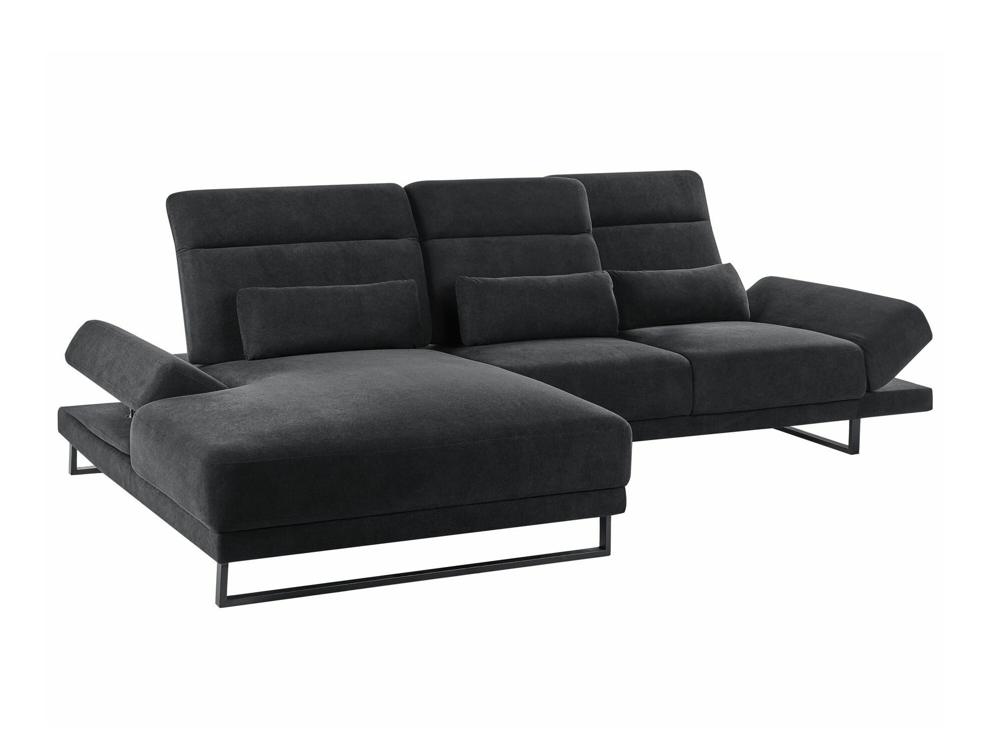 Stūra dīvāns Berwyn 2552 (Melns)