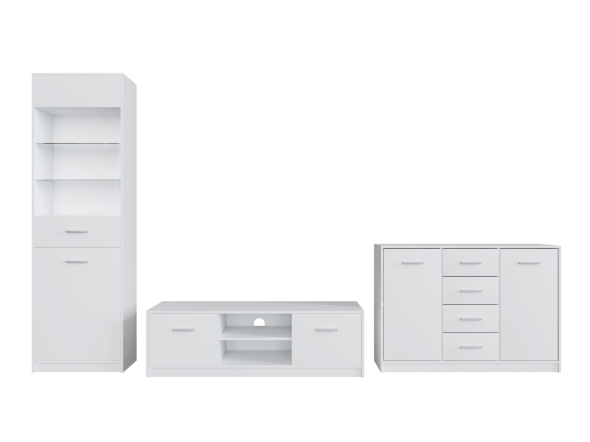 Viesistabas komplekts Novsore 162 (Balts)