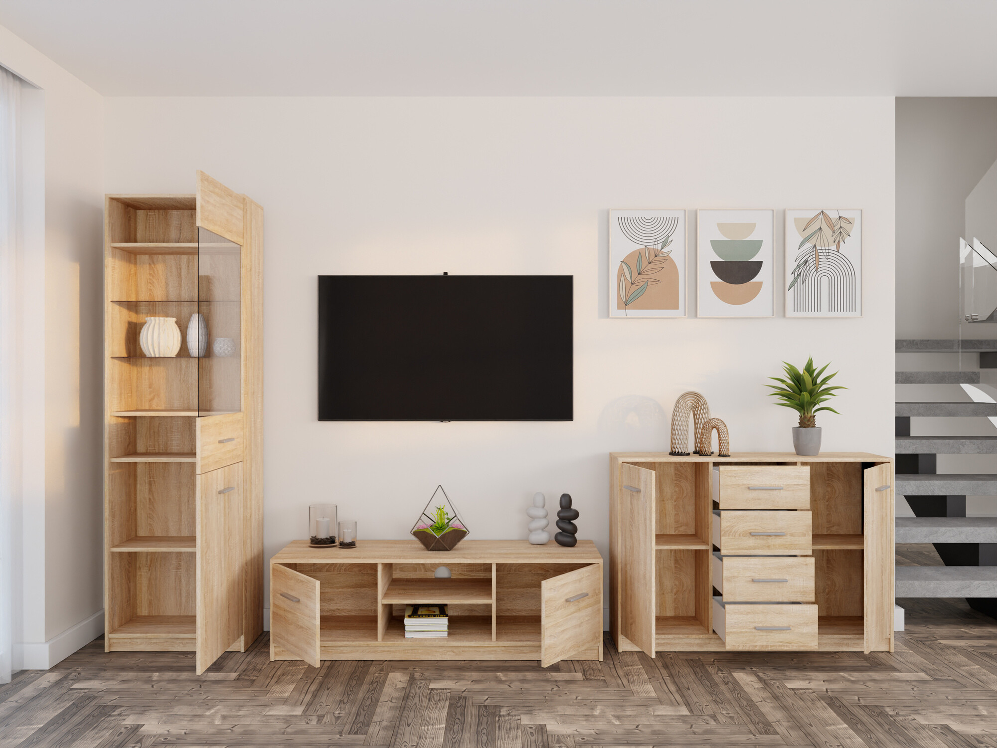 Viesistabas komplekts Novsore 162 (Sonomas ozols)