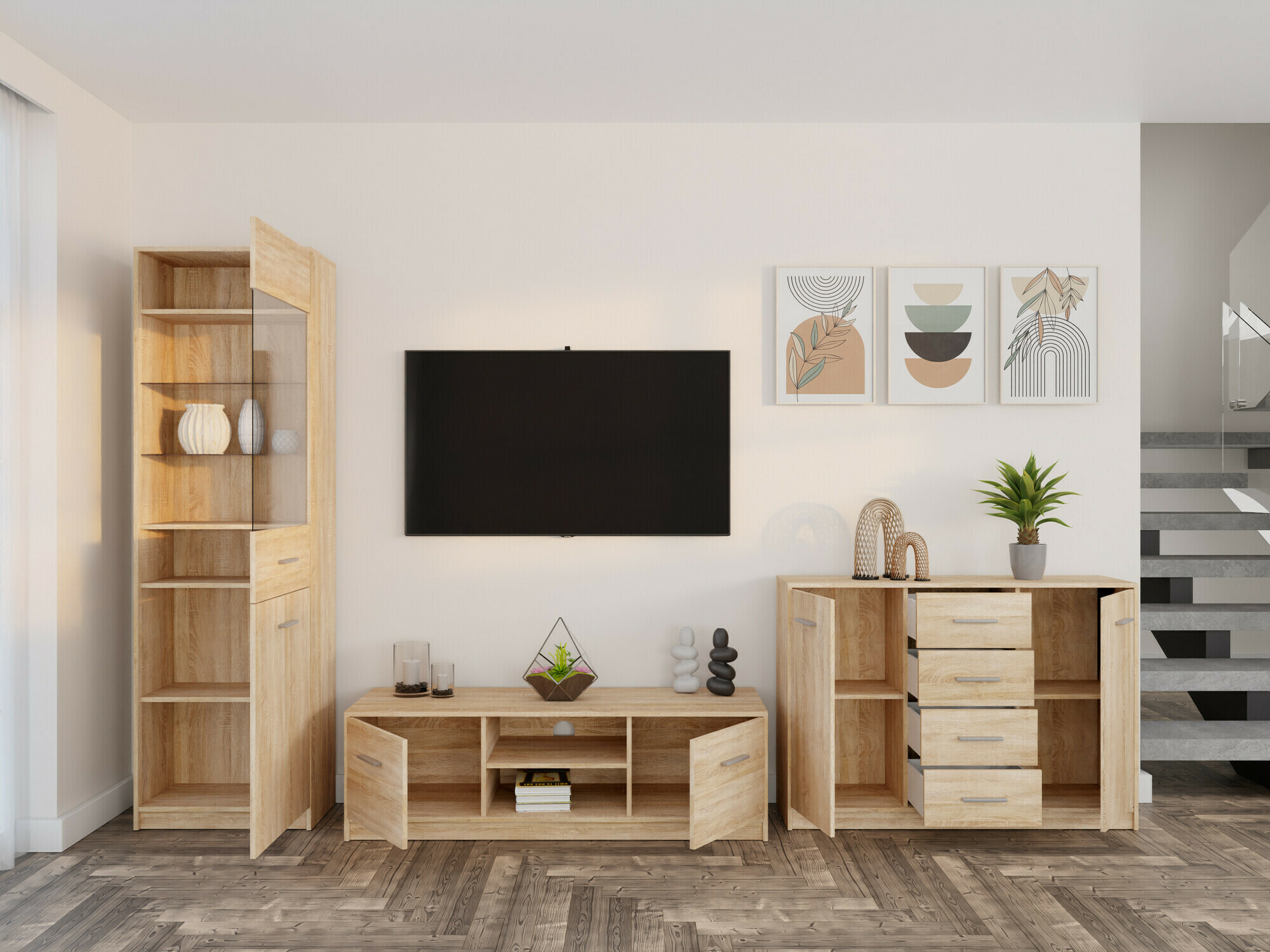 Viesistabas komplekts Novsore 162 (Sonomas ozols)