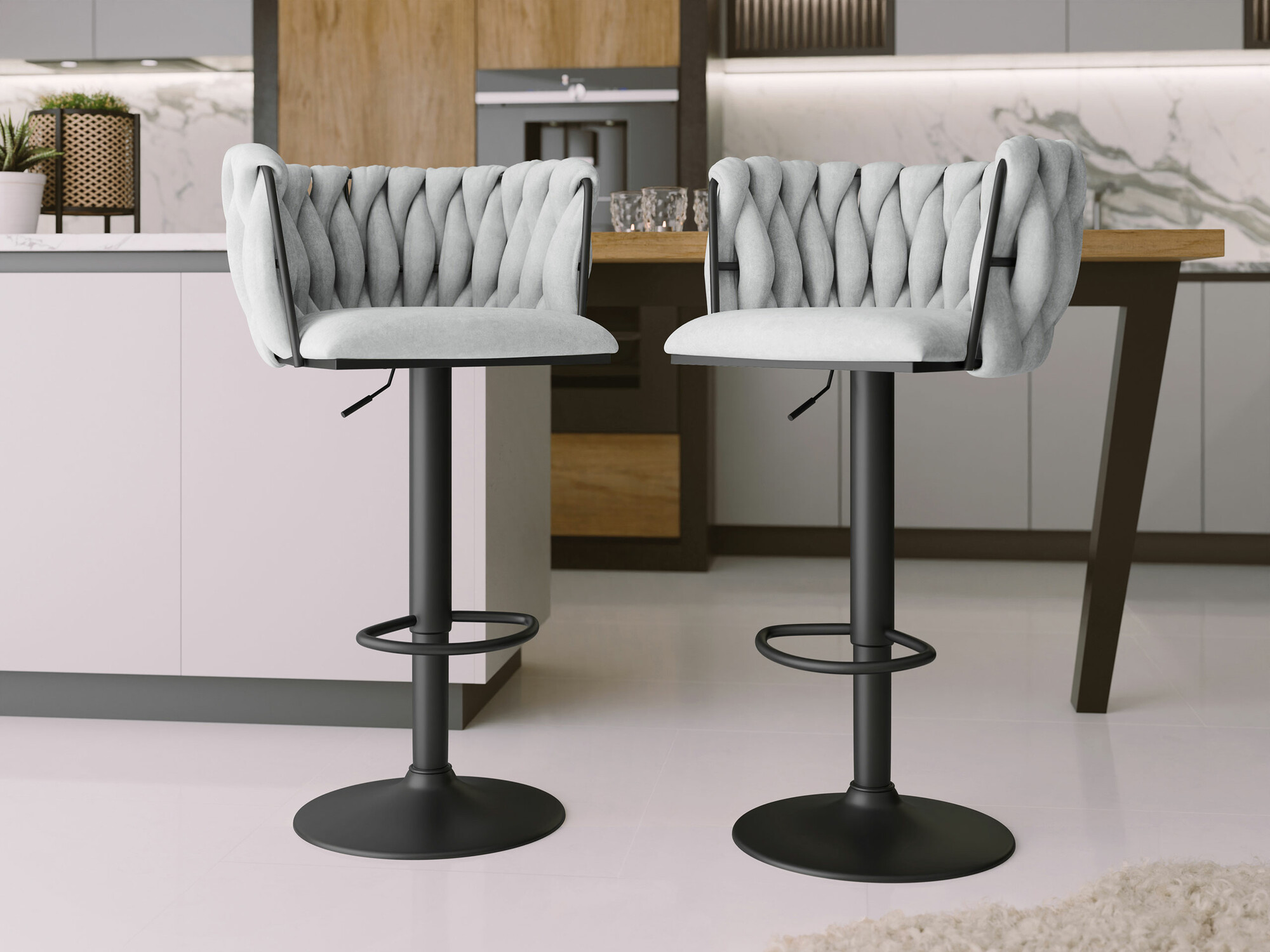 Bāra krēsls Comfivo 435 (Melns+ Pelēks)