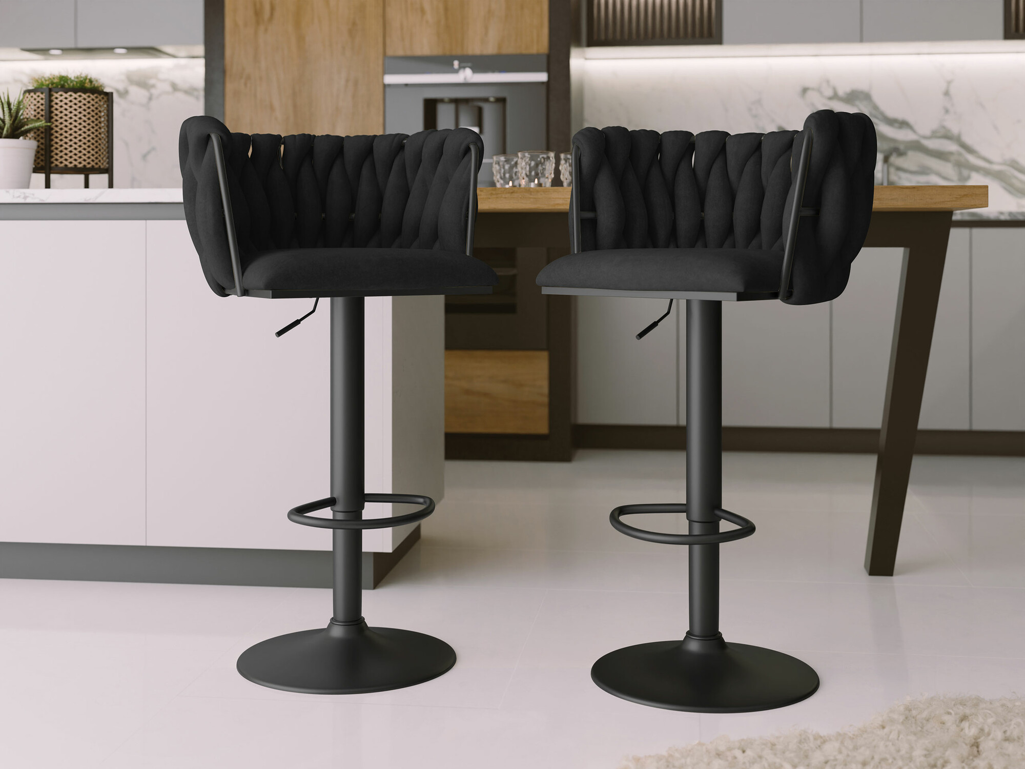 Барный стул Comfivo 435 (Чёрный)