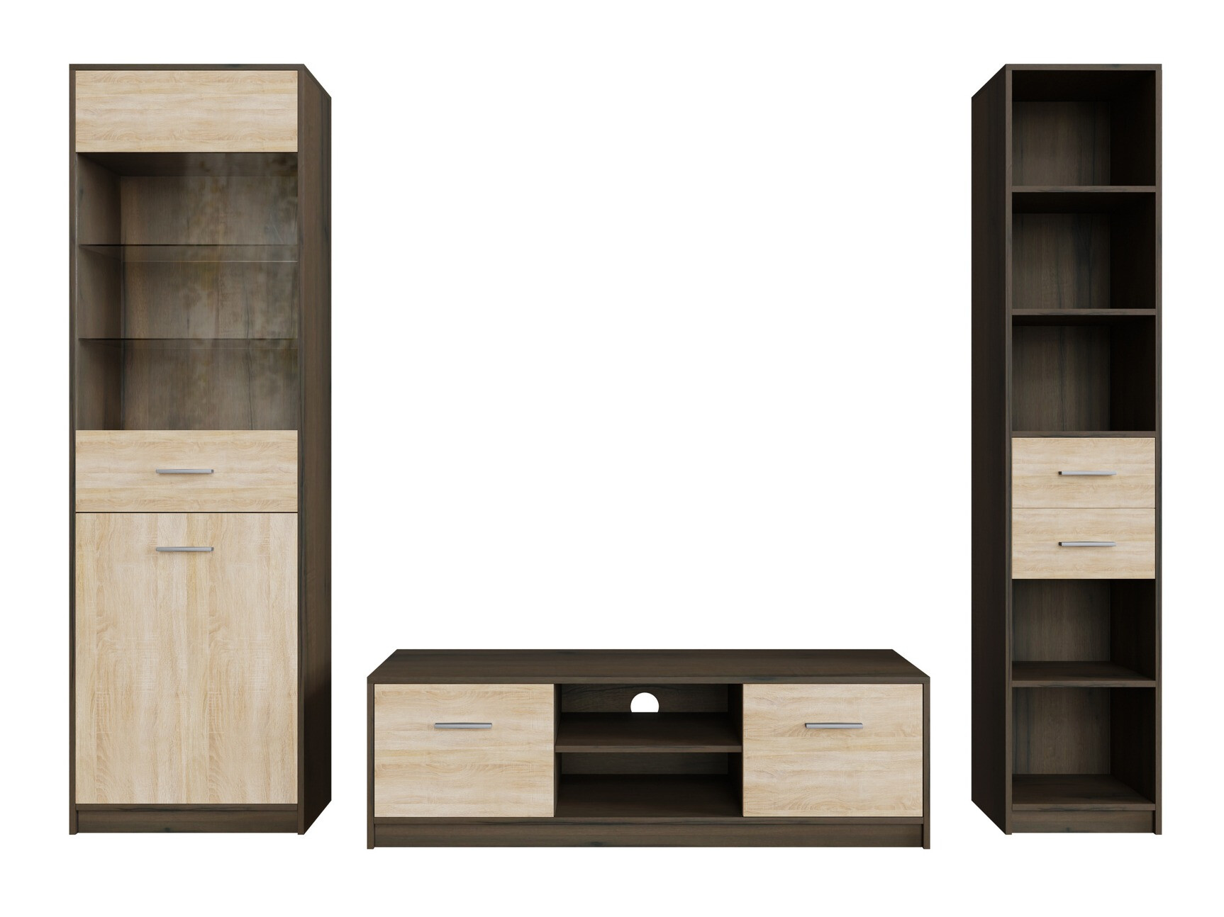 Набор для гостиной Novsore 163 (Темный дуб + Сонома Дуб)