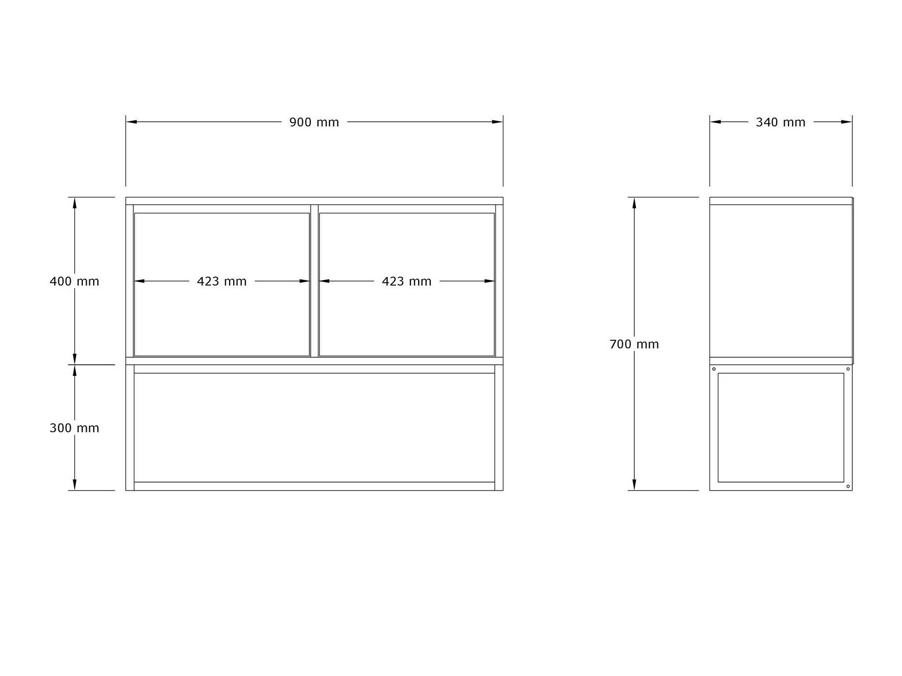 Шкафчик Kailua 2440 (Светлый травертин)
