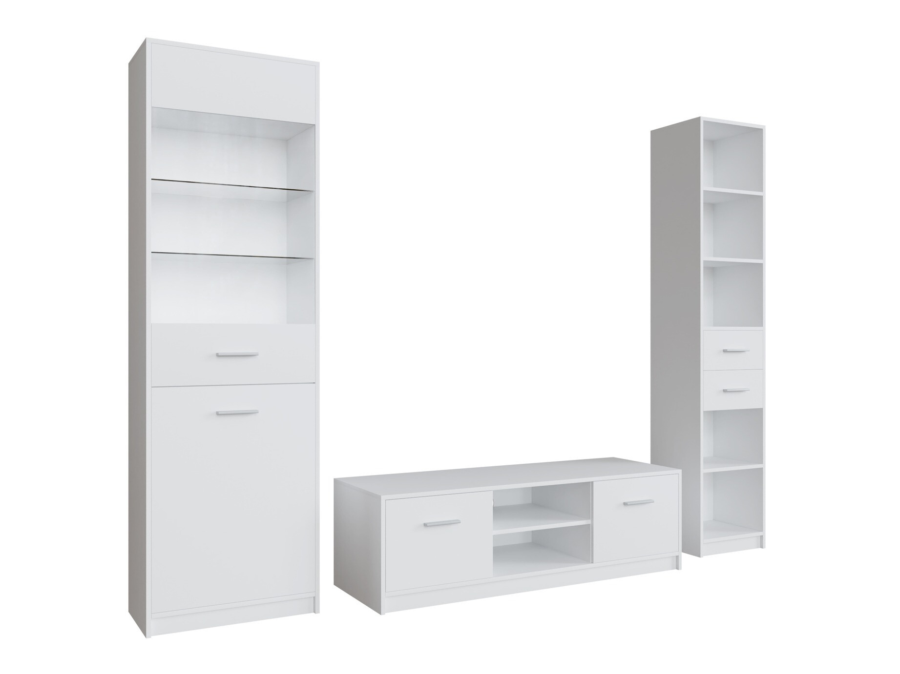 Viesistabas komplekts Novsore 163 (Balts)