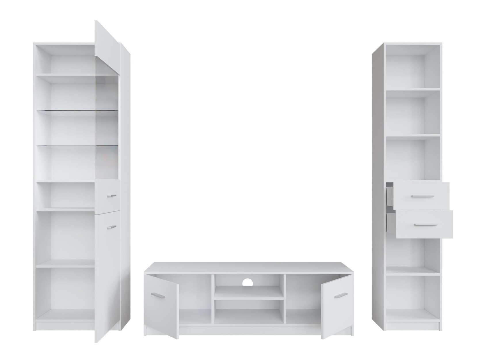 Viesistabas komplekts Novsore 163 (Balts)