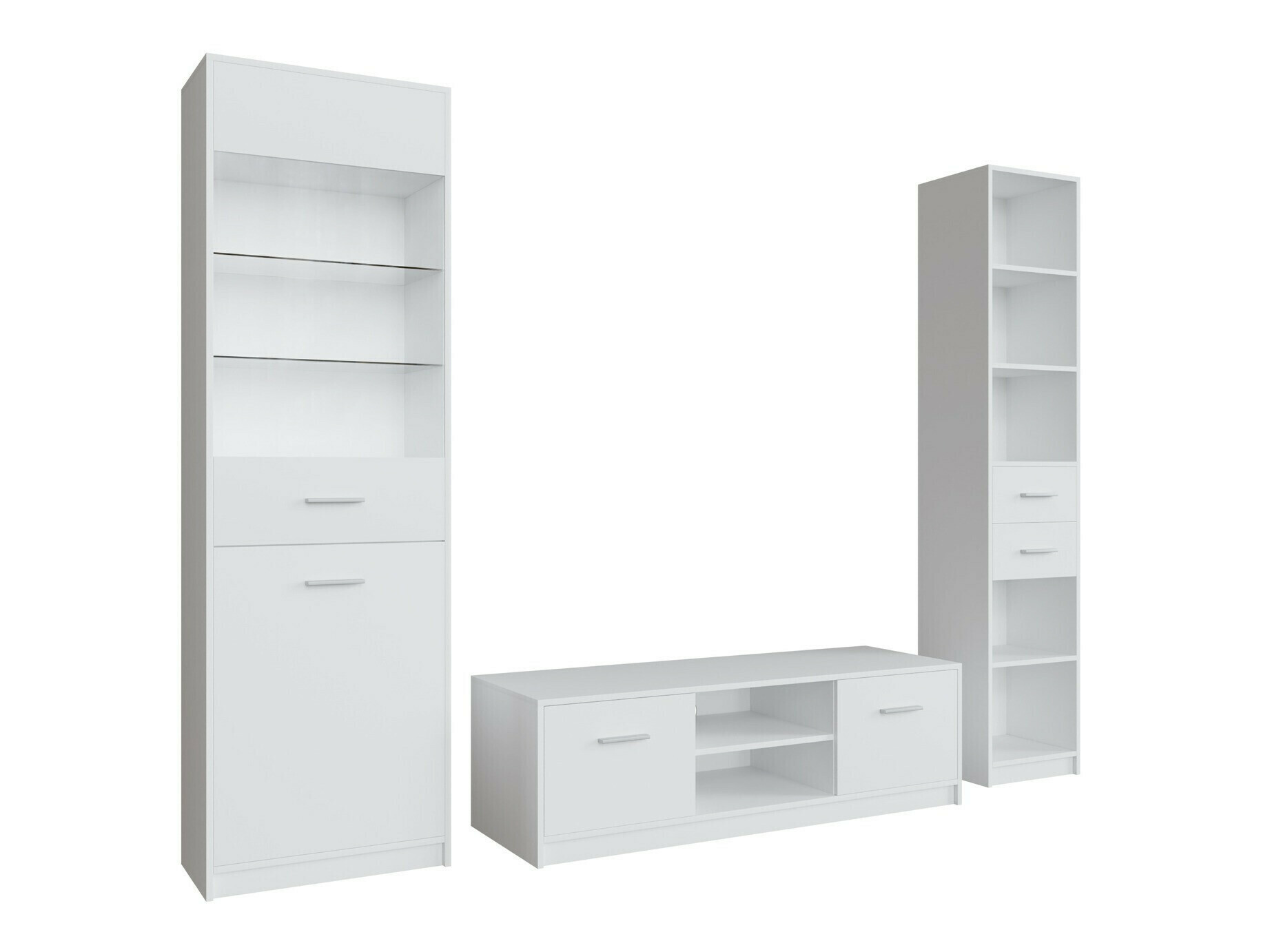 Viesistabas komplekts Novsore 163 (Balts)