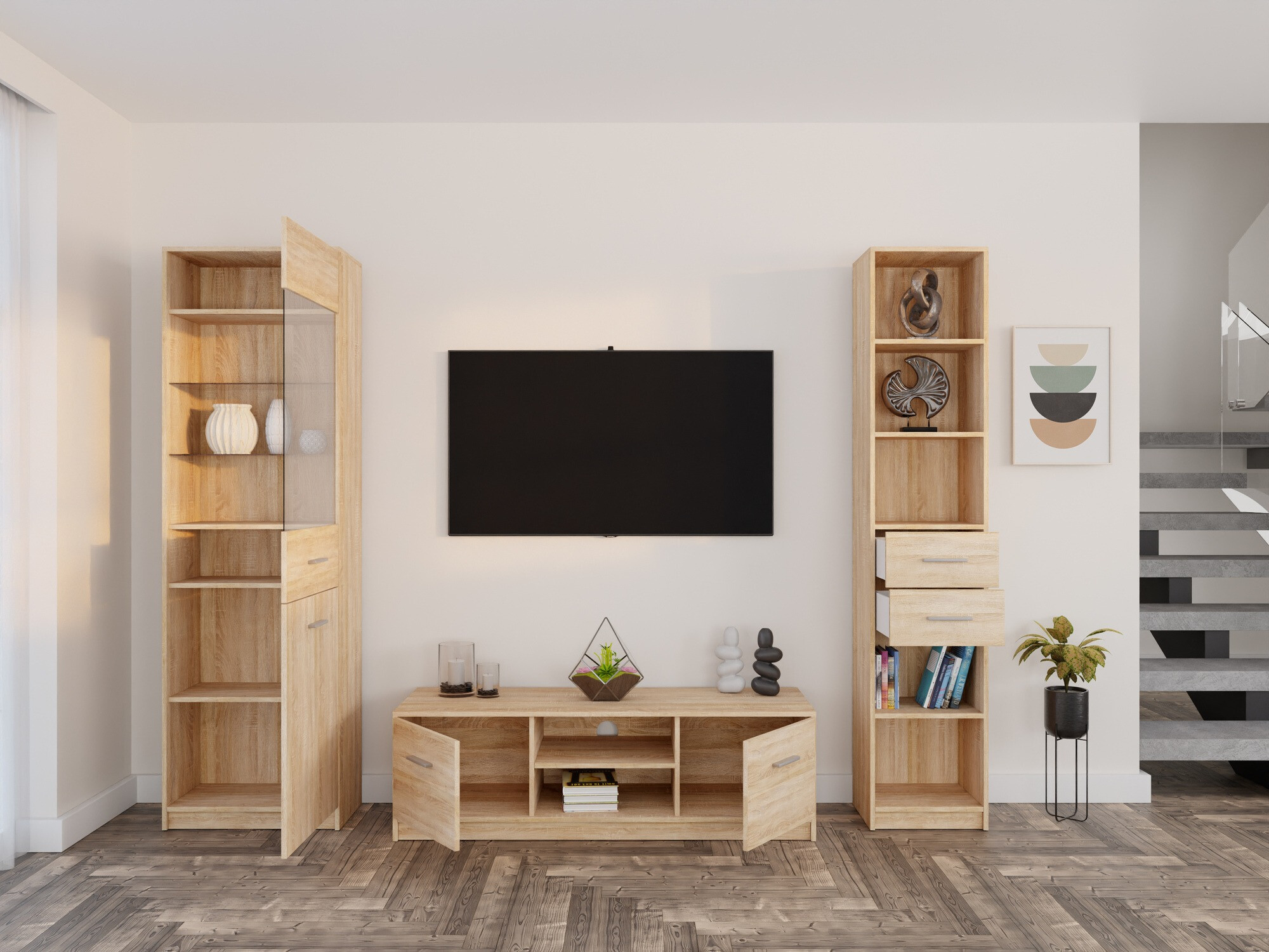 Viesistabas komplekts Novsore 163 (Sonomas ozols)