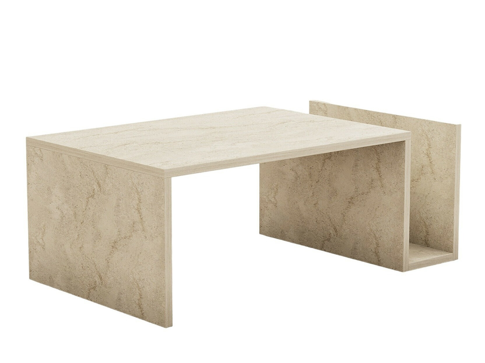 Žurnālu galdiņš Kailua 2434 (Gaišs travertīns)