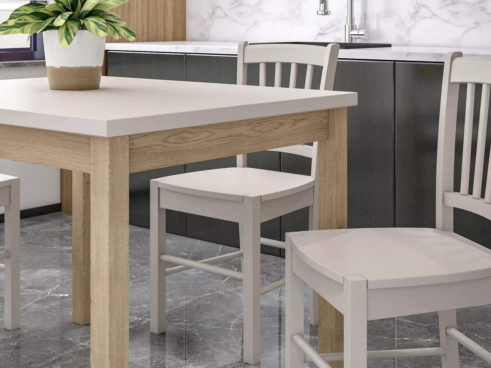 Cтол Detroit 348 (Кашемир + Дуб)