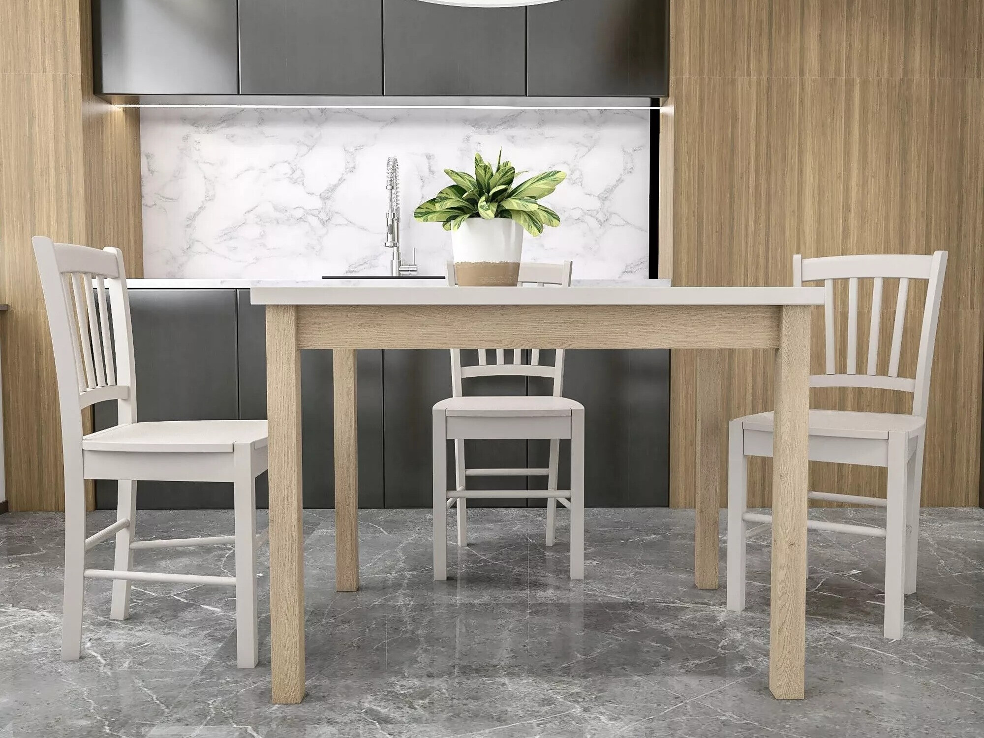 Cтол Detroit 349 (Кашемир + Дуб)