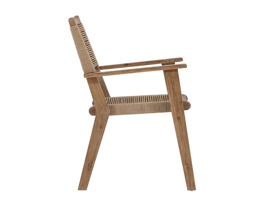 Dārza krēsls Dallas 4772 (Tumši brūns + Akācija)