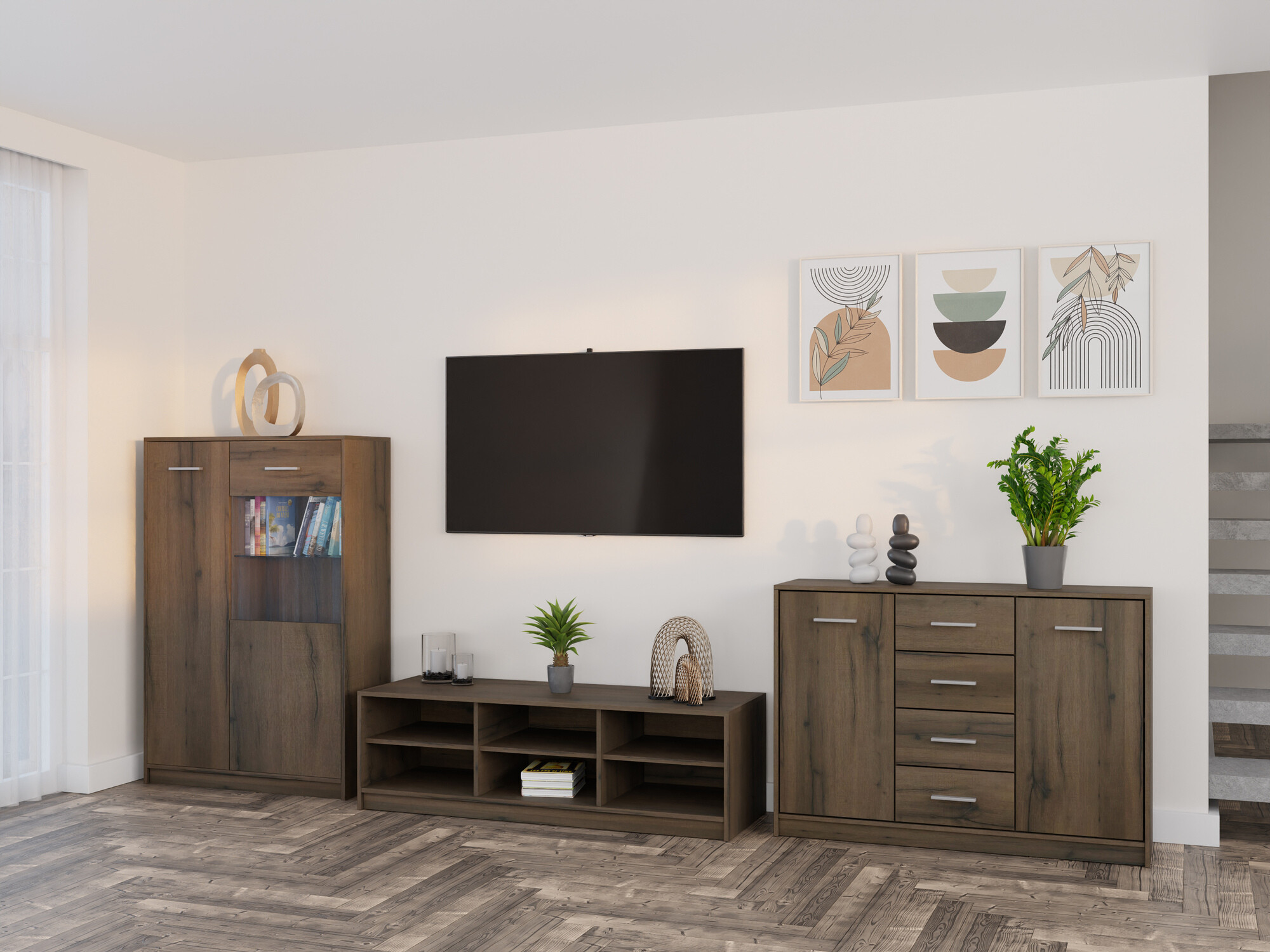 Набор для гостиной Novsore 165 (Темный дуб)