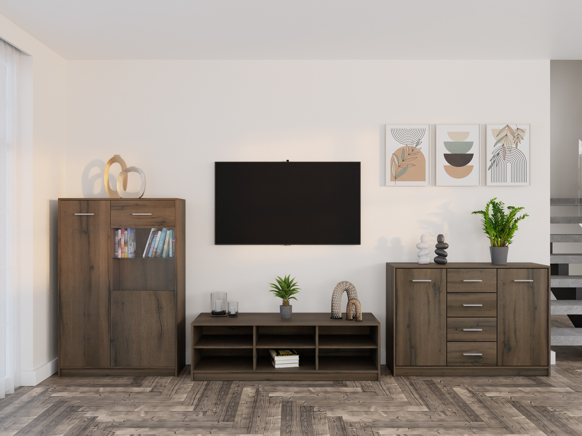 Набор для гостиной Novsore 165 (Темный дуб)