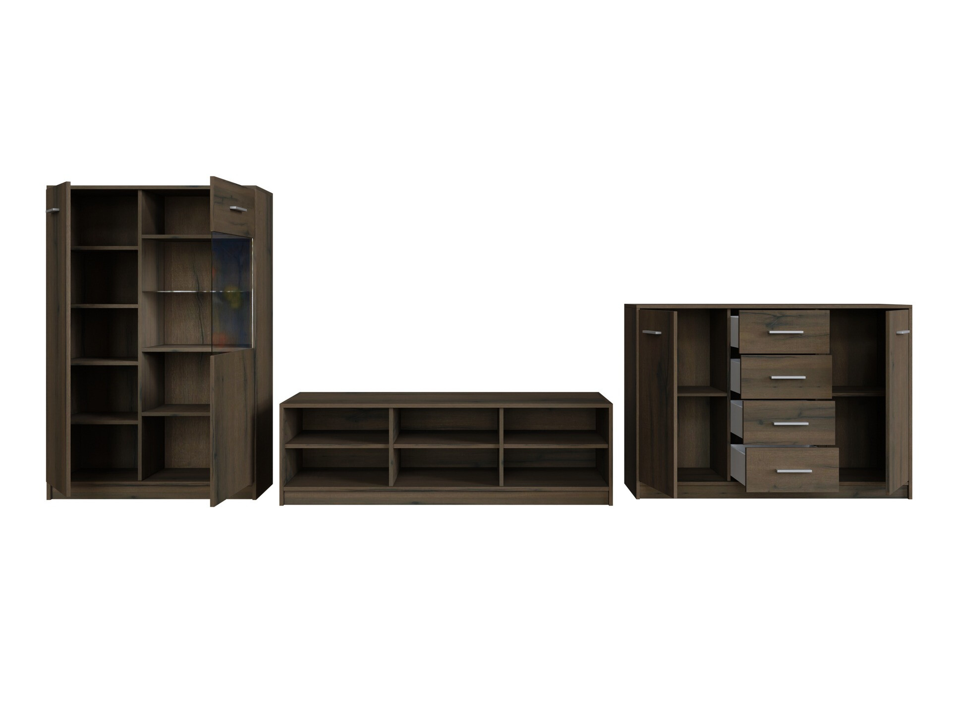 Набор для гостиной Novsore 165 (Темный дуб)