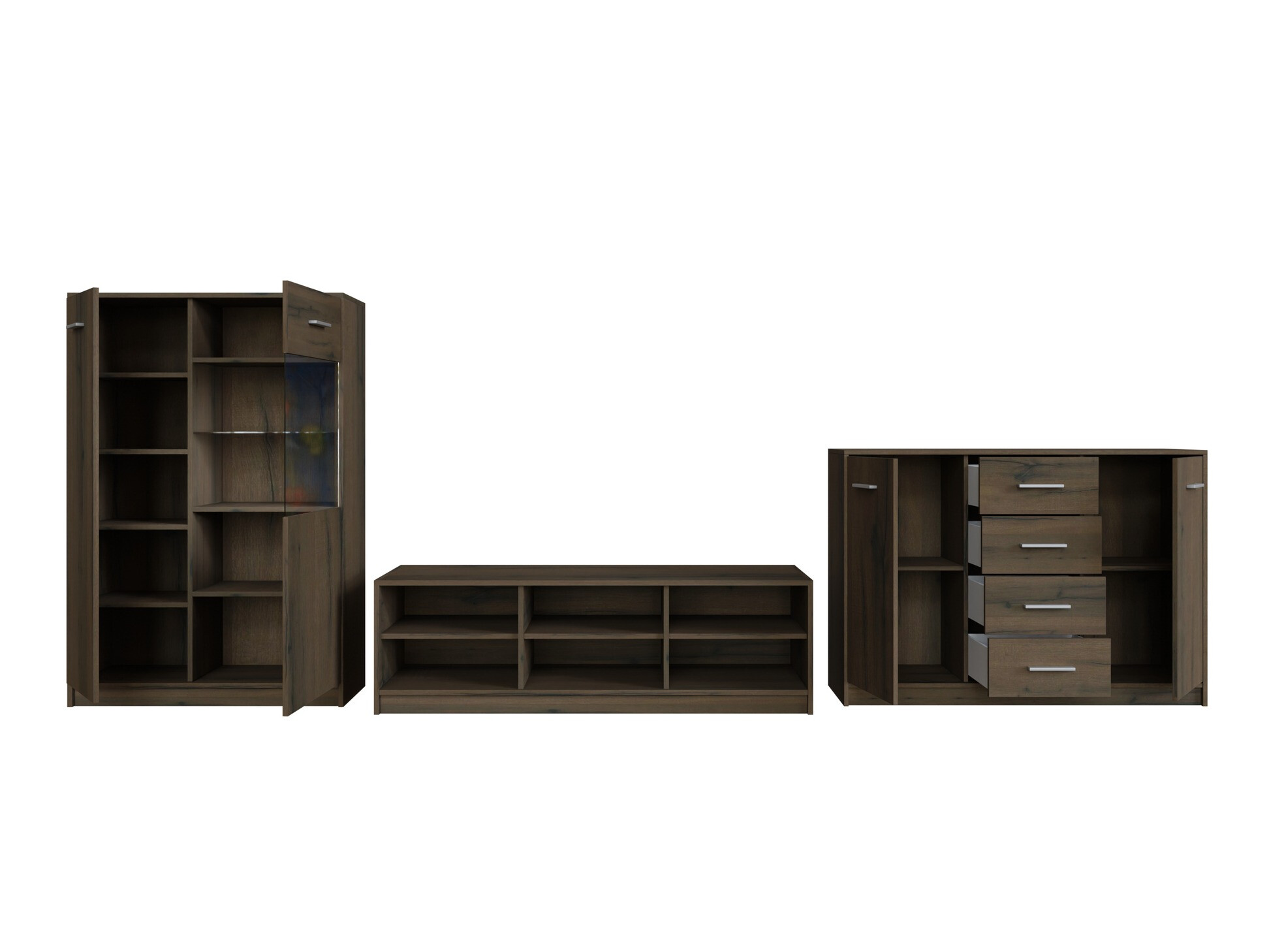 Набор для гостиной Novsore 165 (Темный дуб)