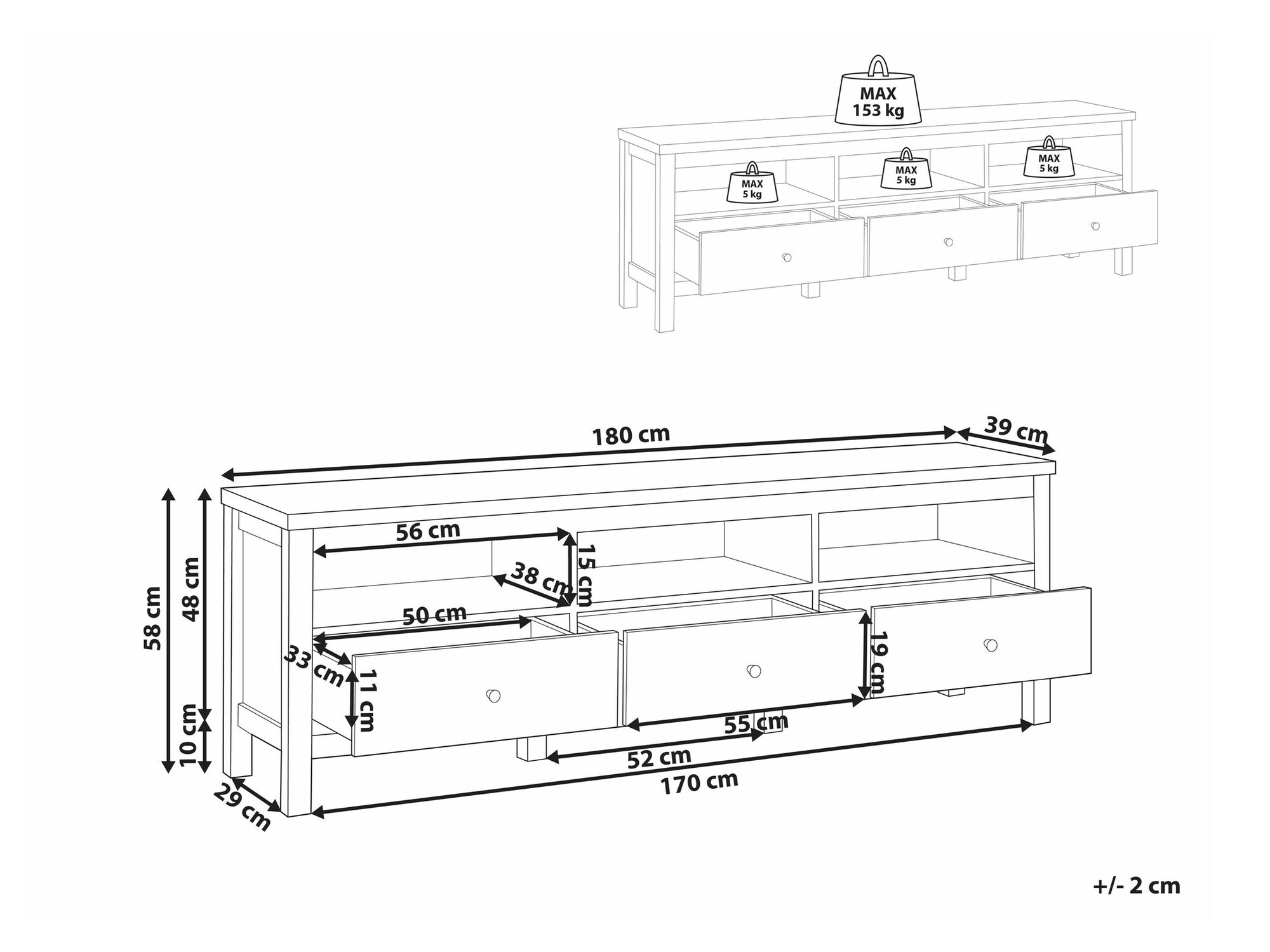 TV galds Berwyn 2557