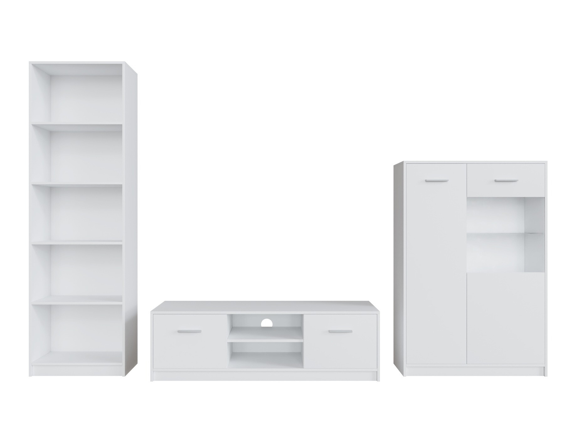 Viesistabas komplekts Novsore 164 (Balts)