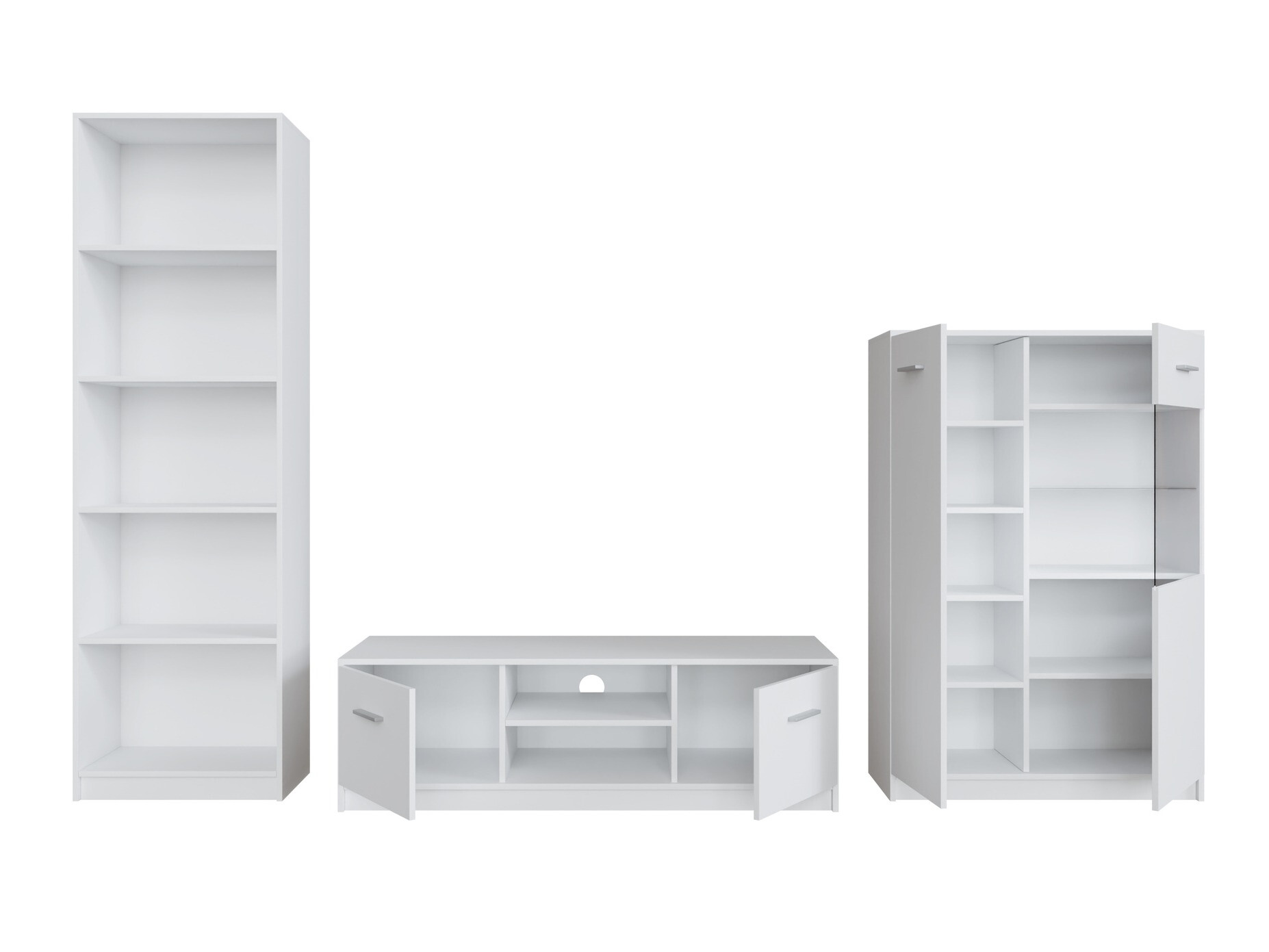 Viesistabas komplekts Novsore 164 (Balts)