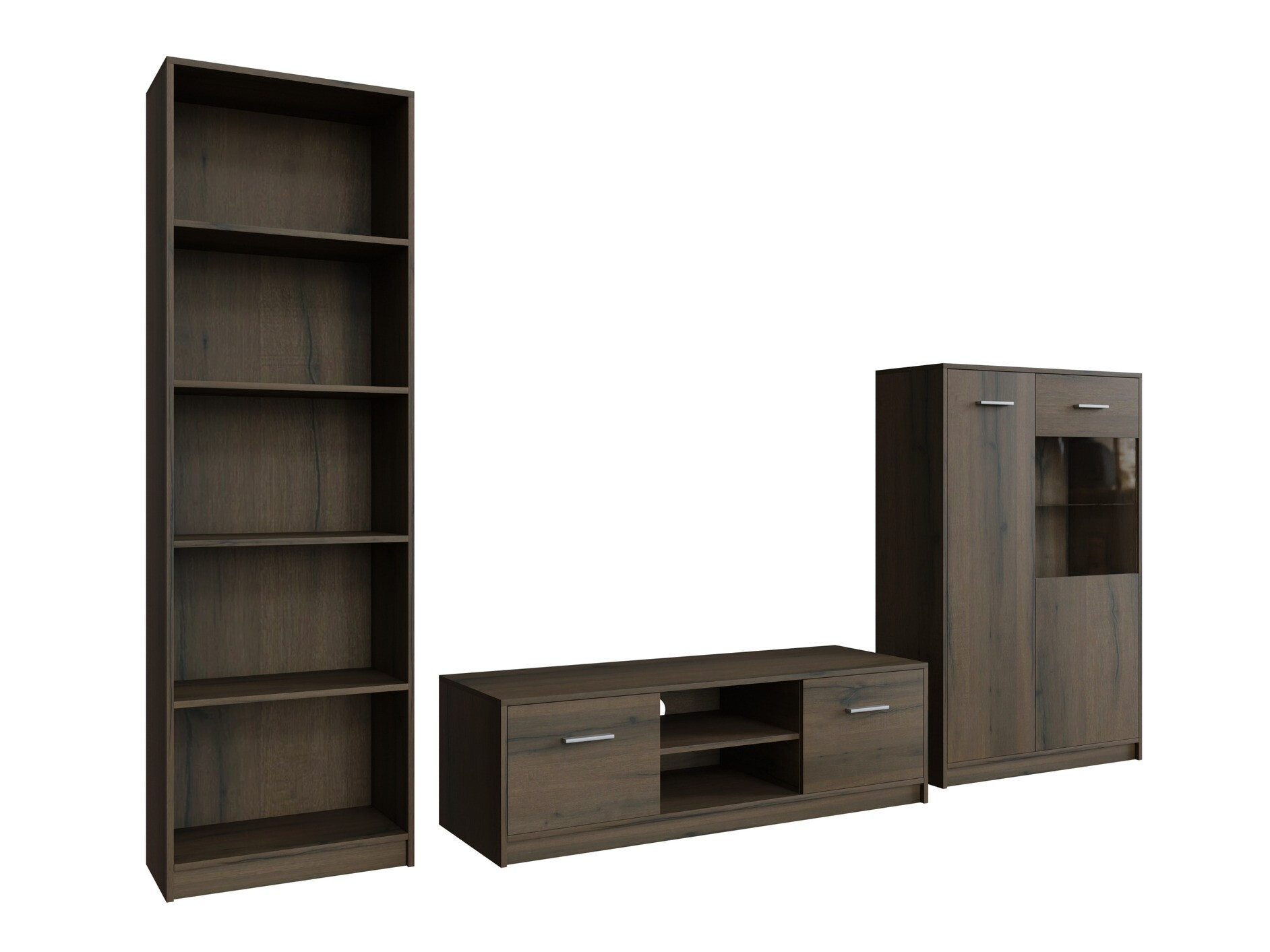 Viesistabas komplekts Novsore 164 (Tumšs ozols)