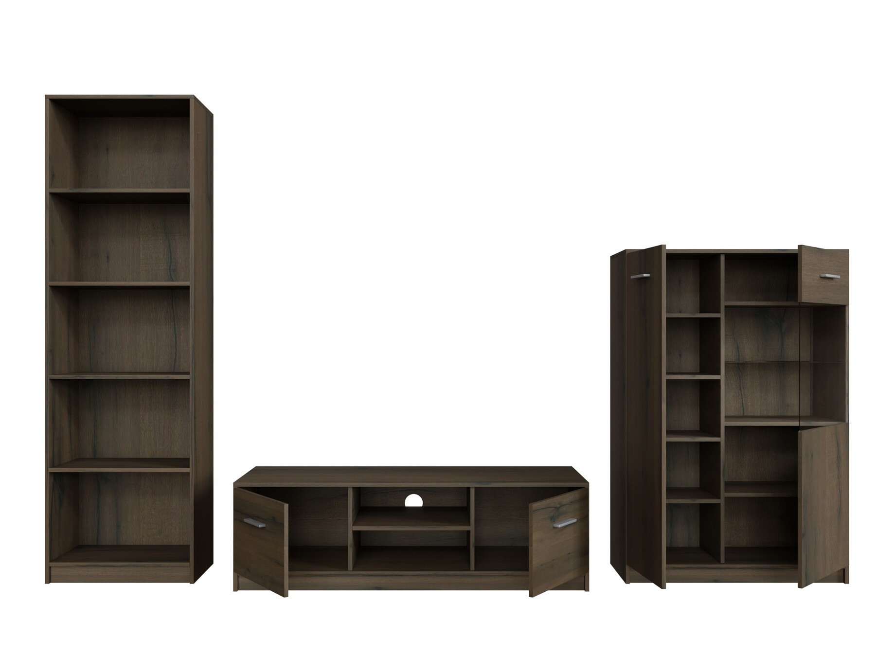 Viesistabas komplekts Novsore 164 (Tumšs ozols)