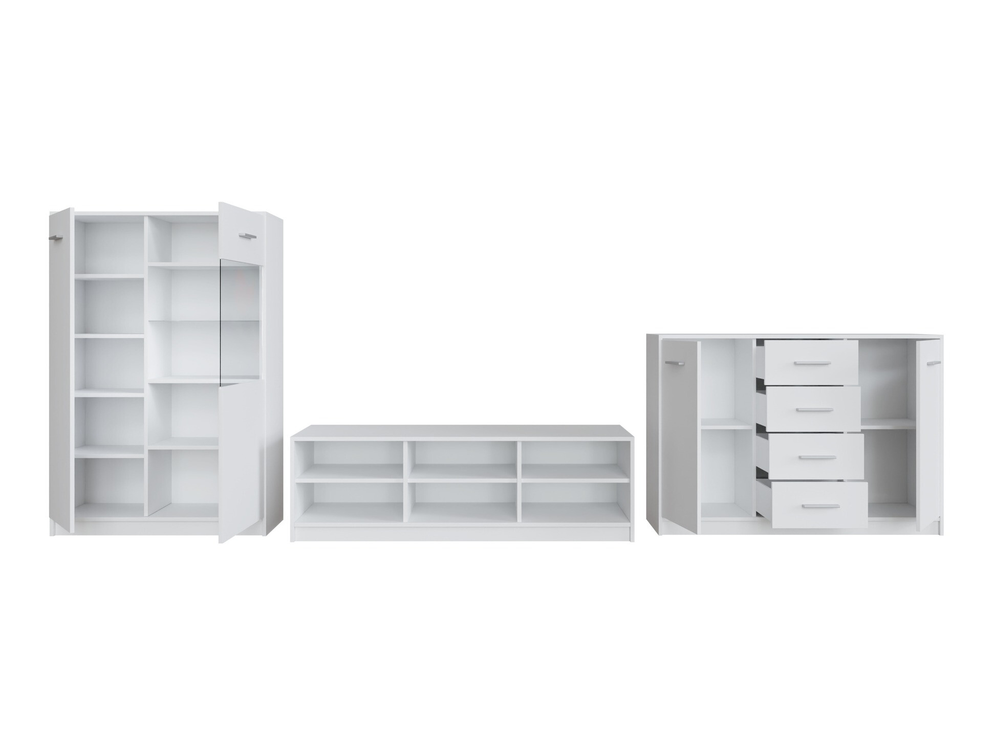 Viesistabas komplekts Novsore 165 (Balts)