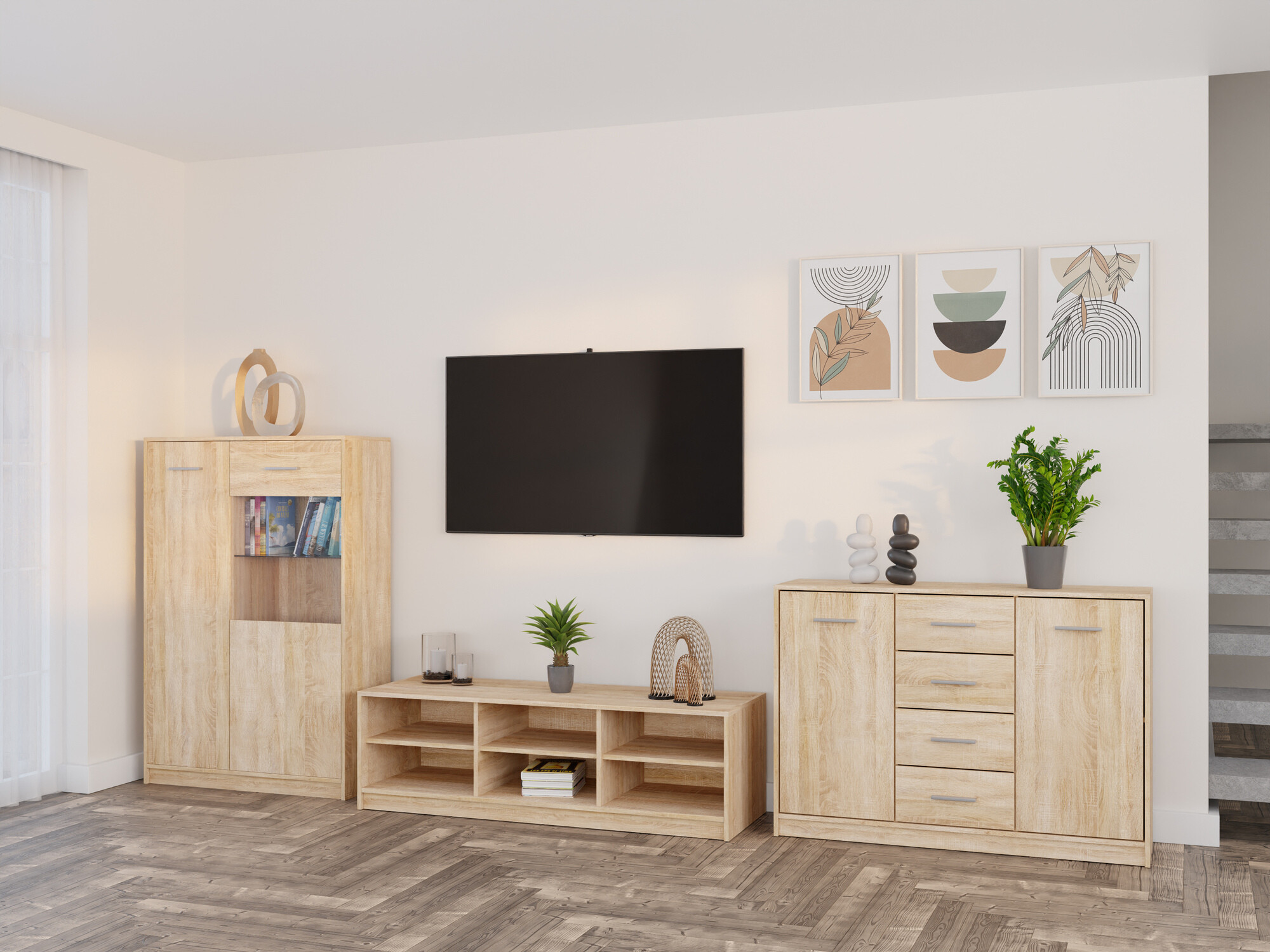 Viesistabas komplekts Novsore 165 (Sonomas ozols)