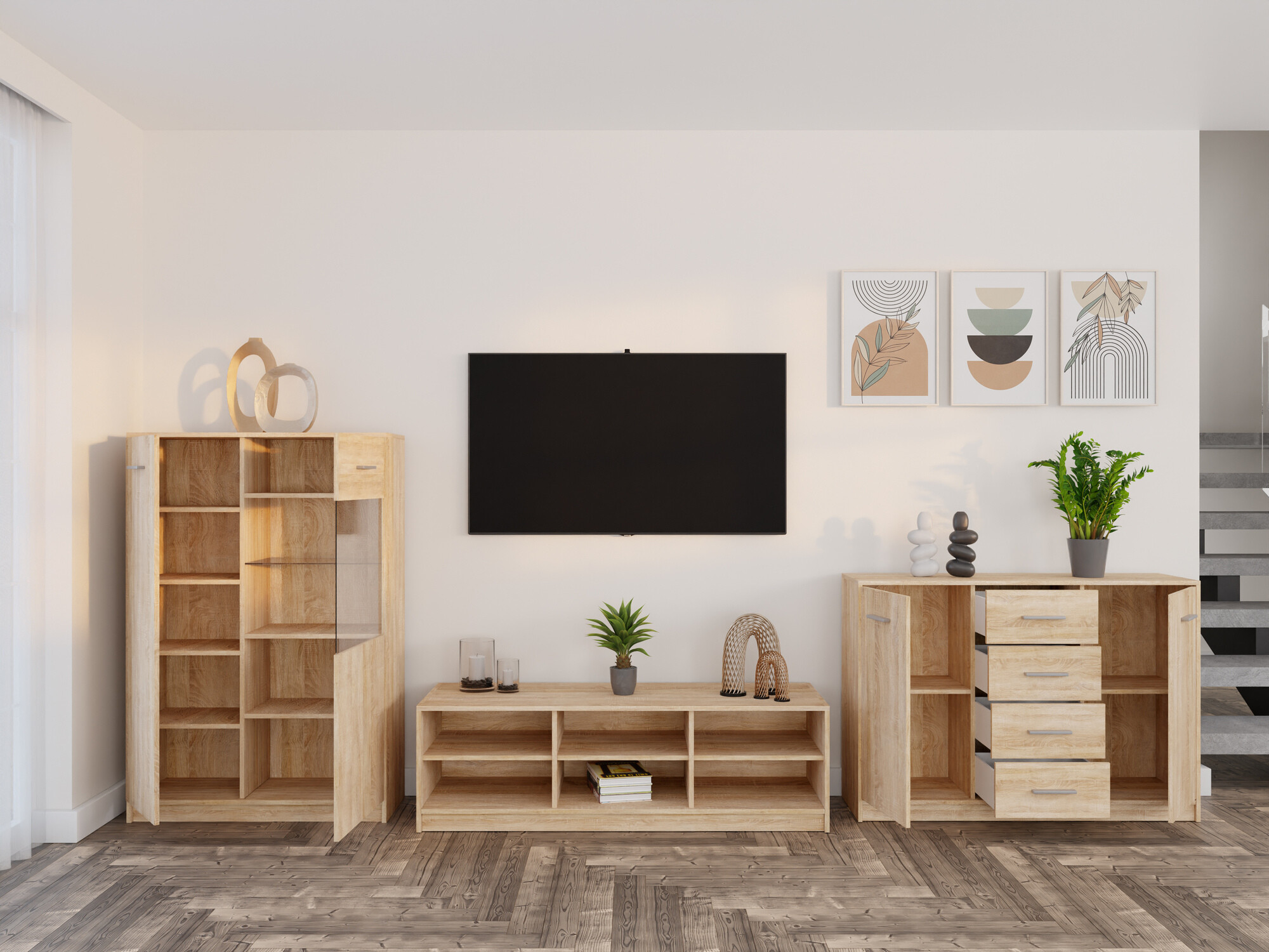 Viesistabas komplekts Novsore 165 (Sonomas ozols)