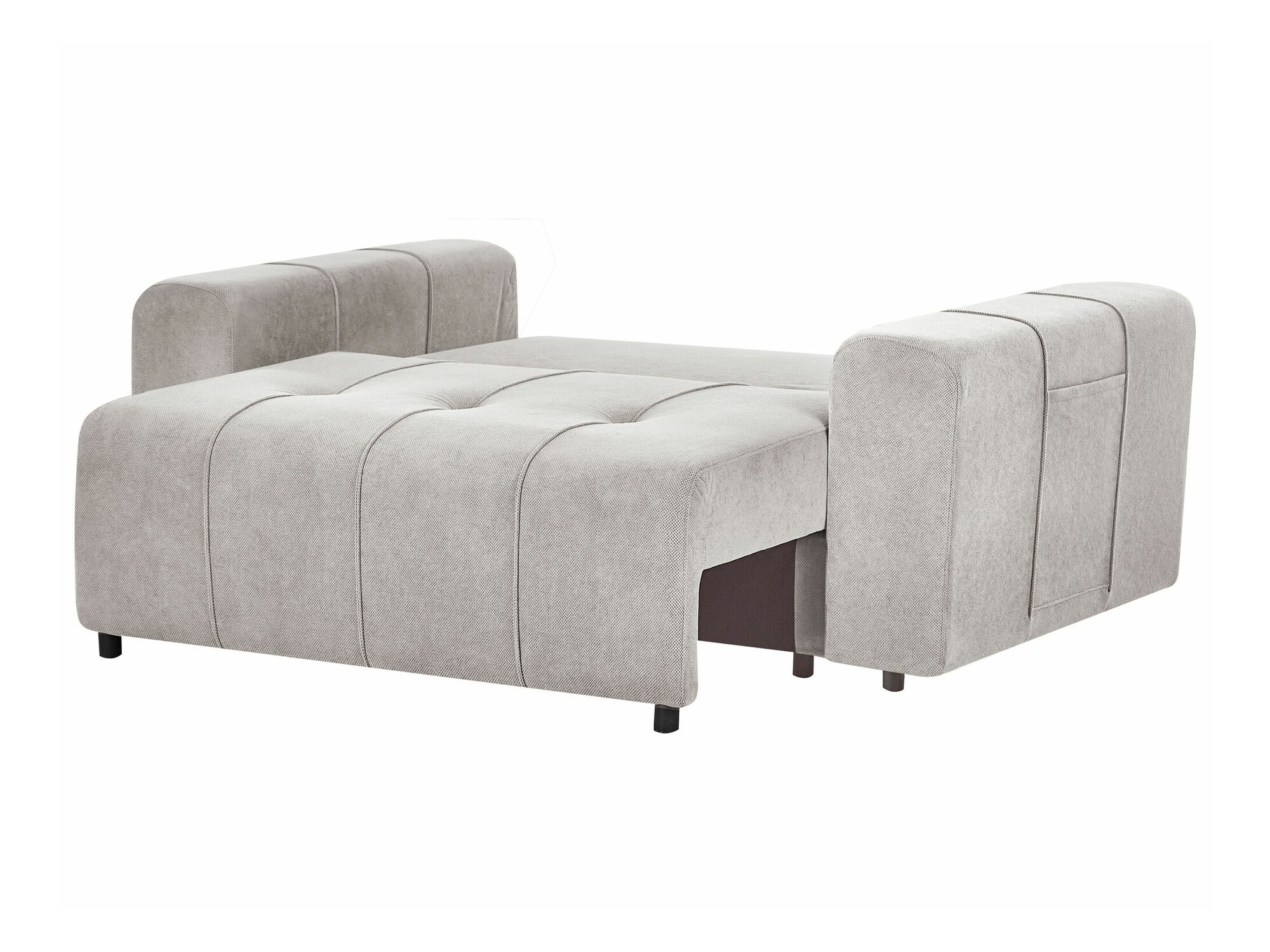 Dīvāns gulta Mirtivi 101 (Gaiši pelēks)