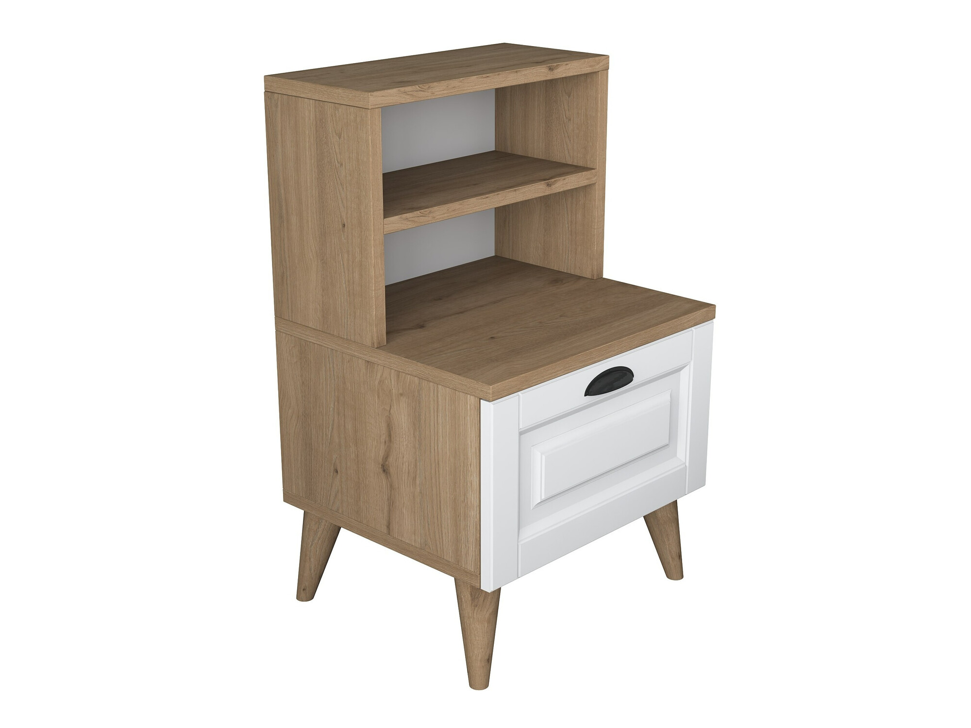 Прикроватная тумбочка Kailua 1531 (Светлое дерево + Белый)