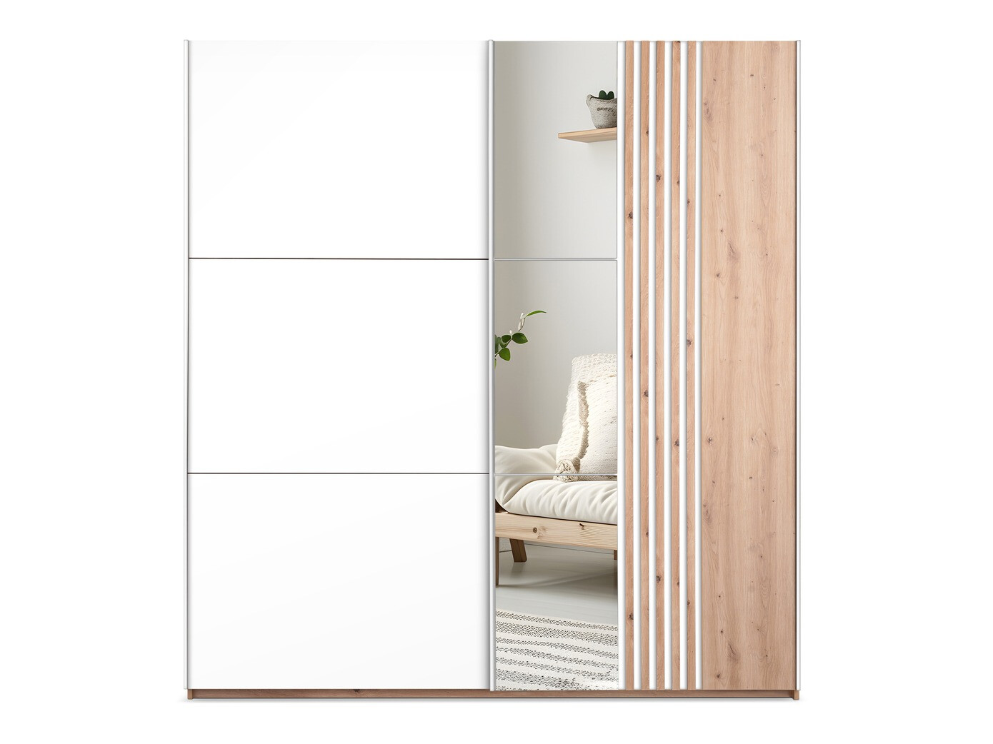 Skapis Honolulu 253 (Balts + Votan ozols)