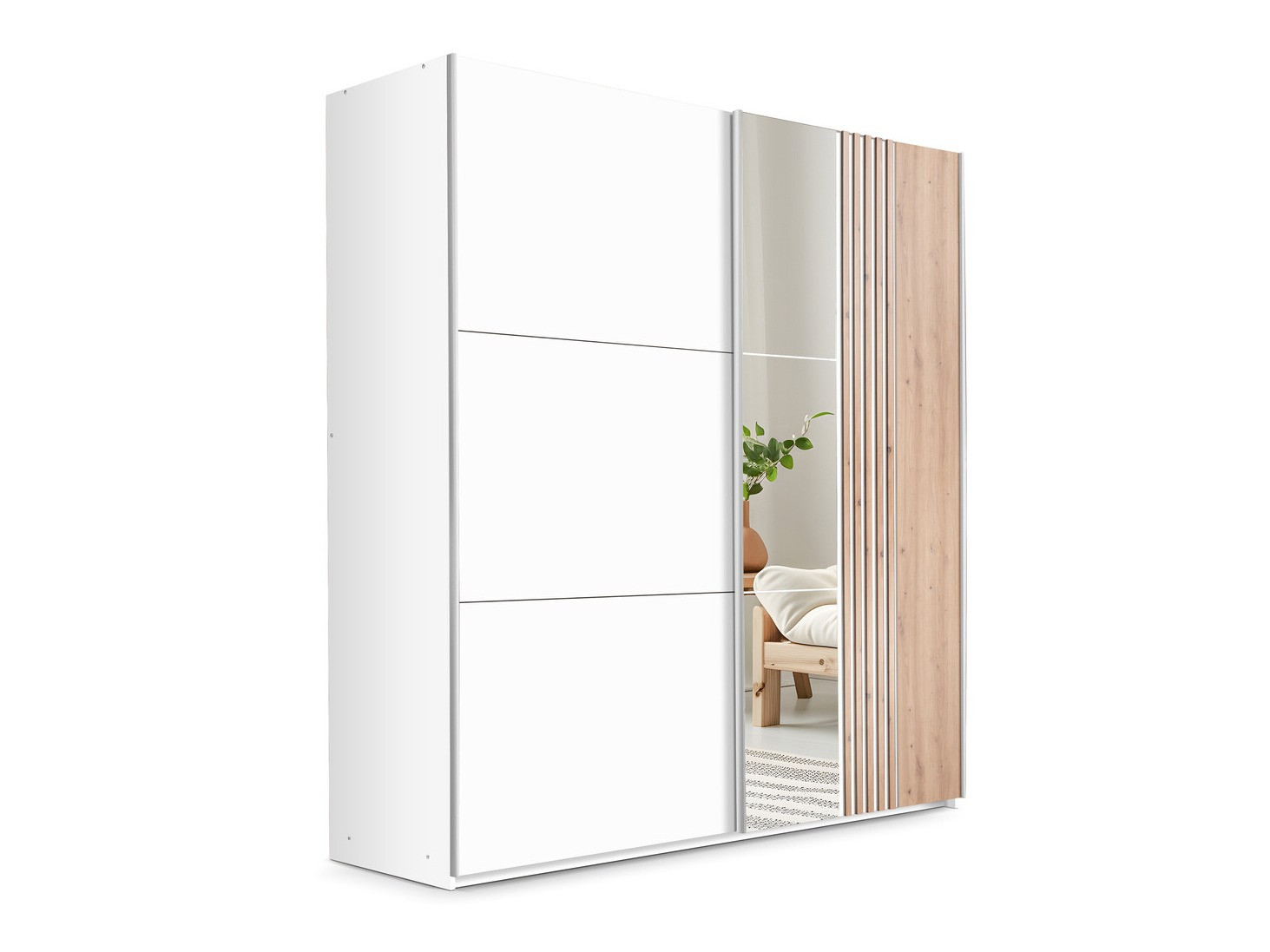 Skapis Honolulu 253 (Balts + Votan ozols)