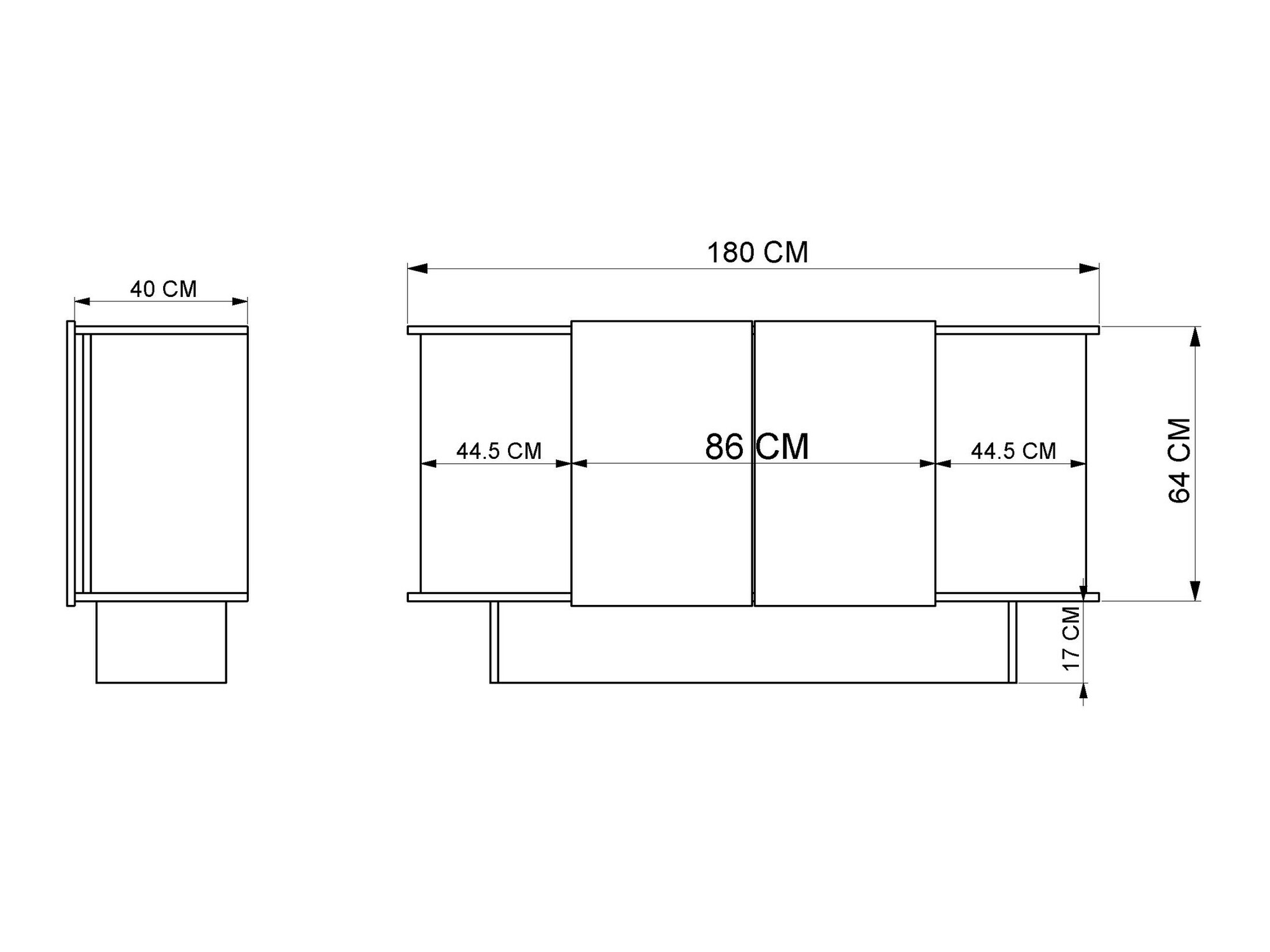 Skapis Kailua 2453 (Bēšs + Riekstkoks)