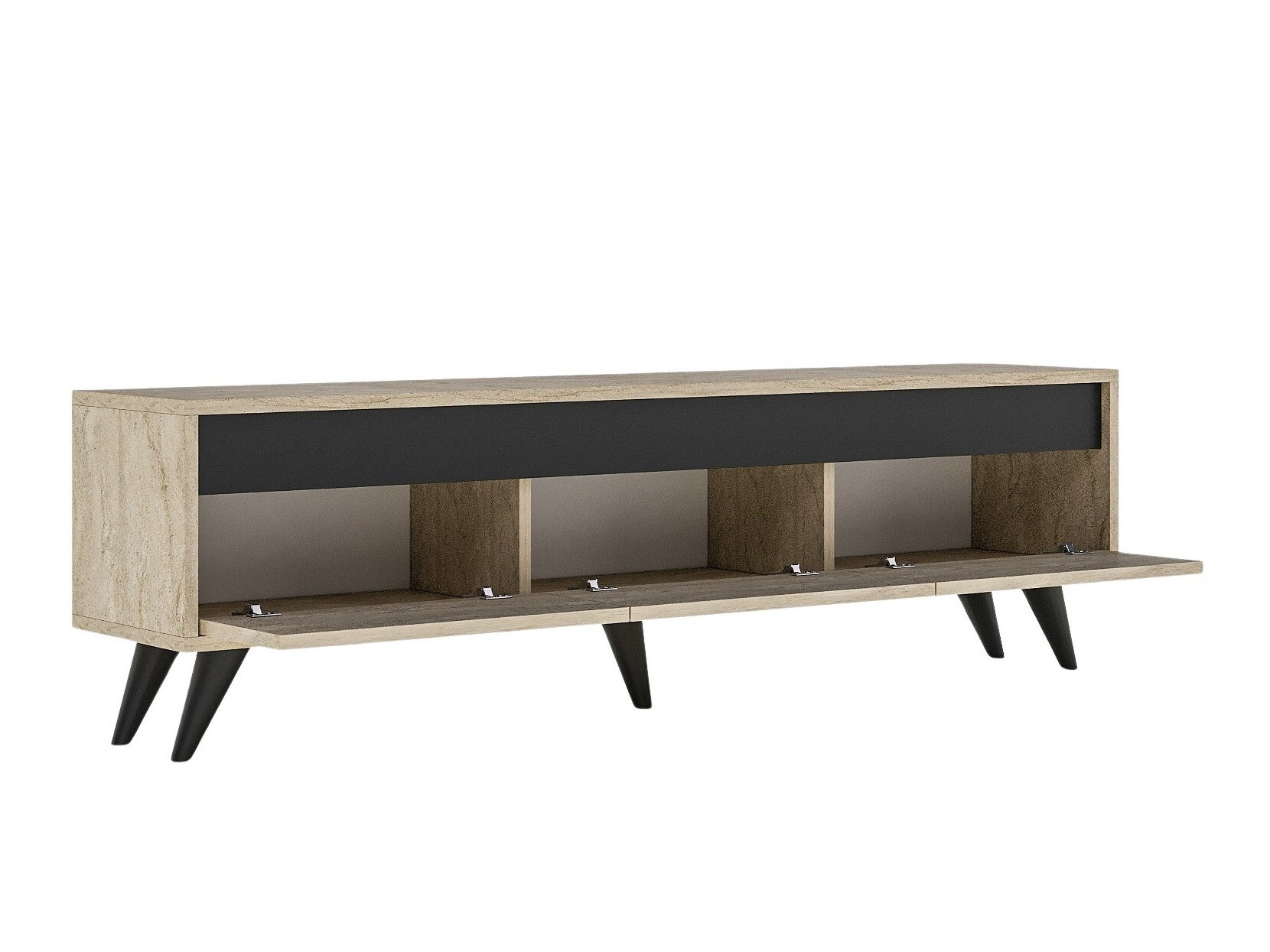 TV galds Kailua 1956 (Gaiši brūns + Antracīts)