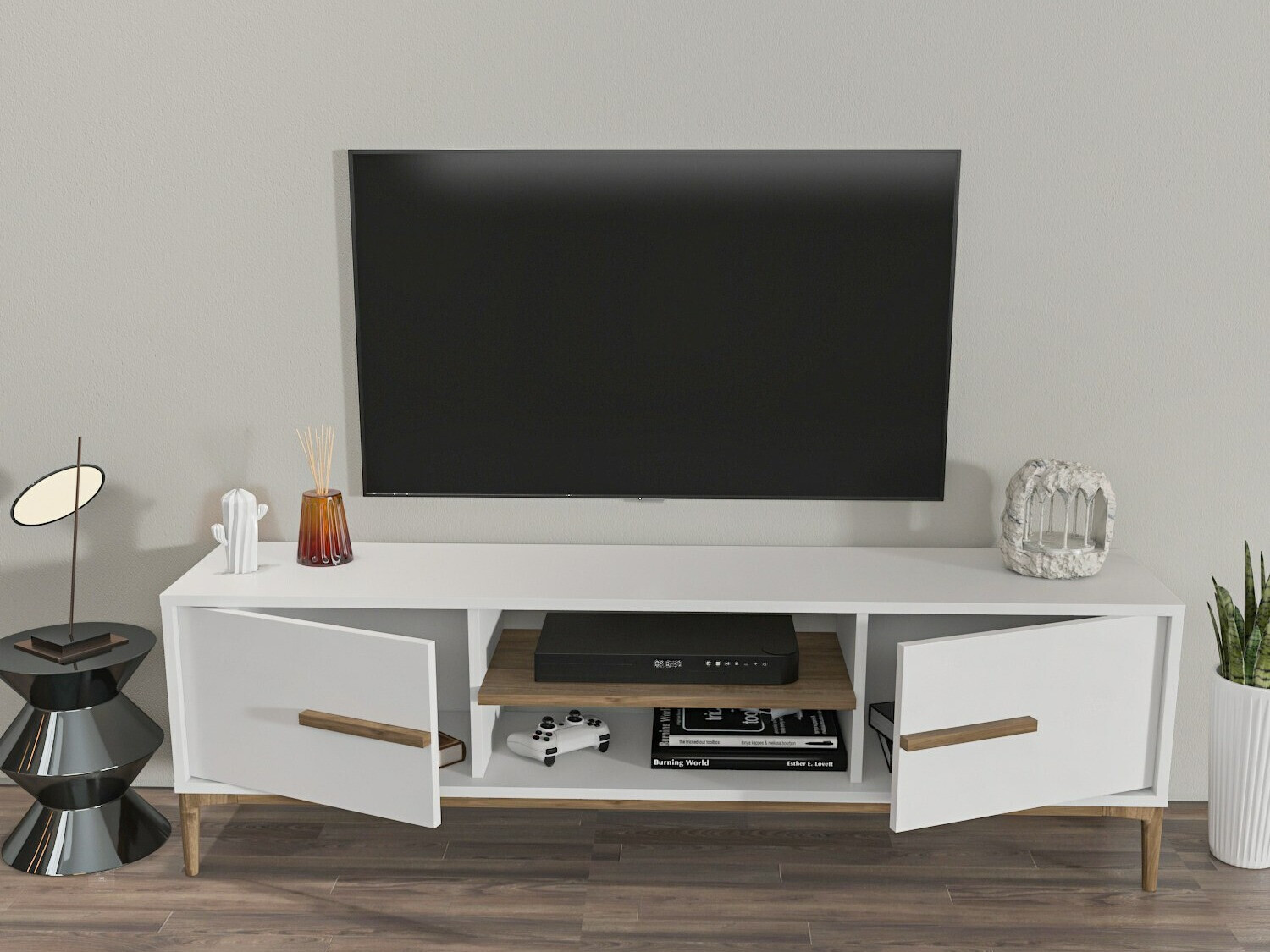 TV galds Kailua 2449 (Balts)