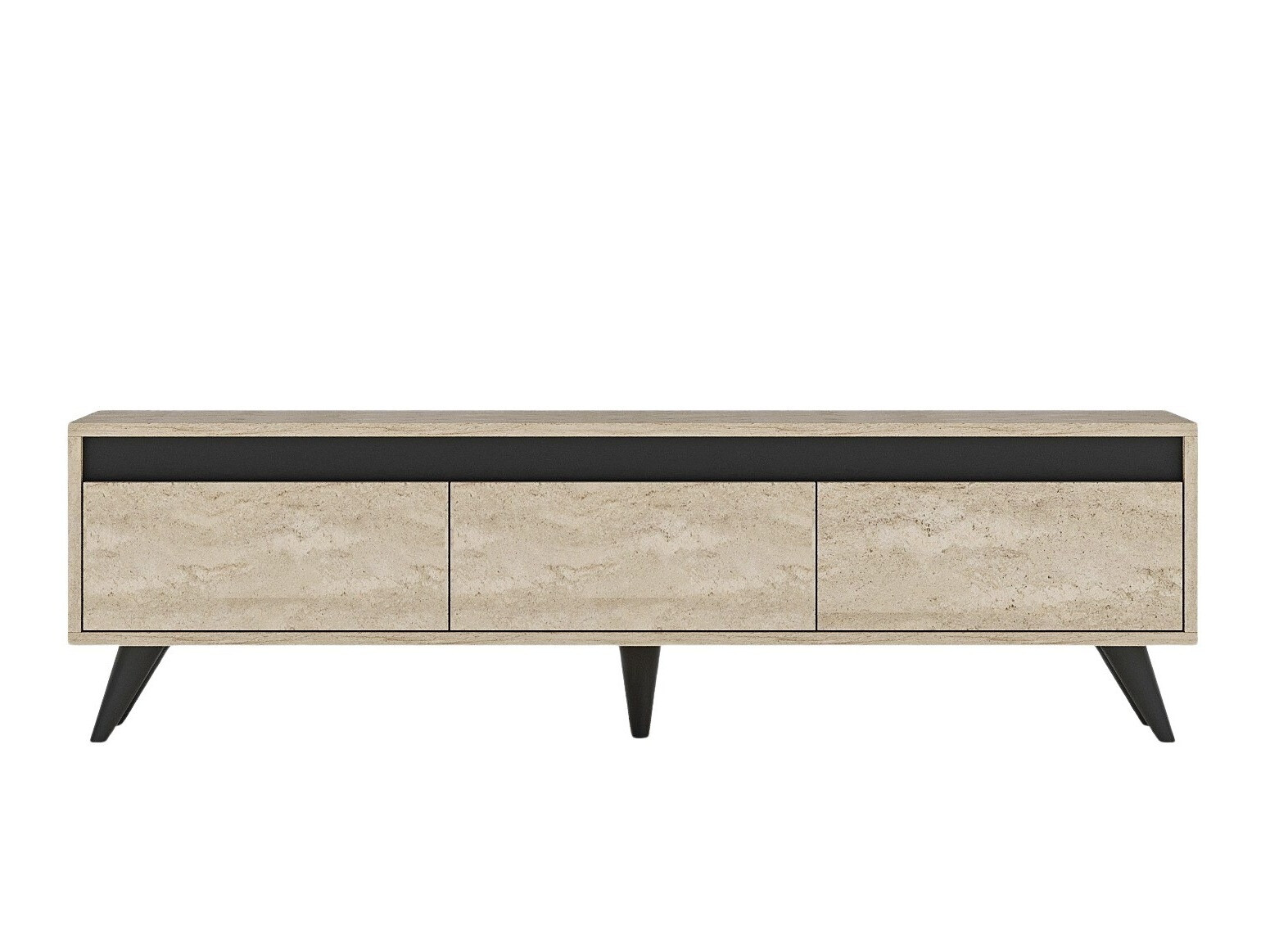 ТВ тумба Kailua 1956 (Светло-коричневый + Антрацит)