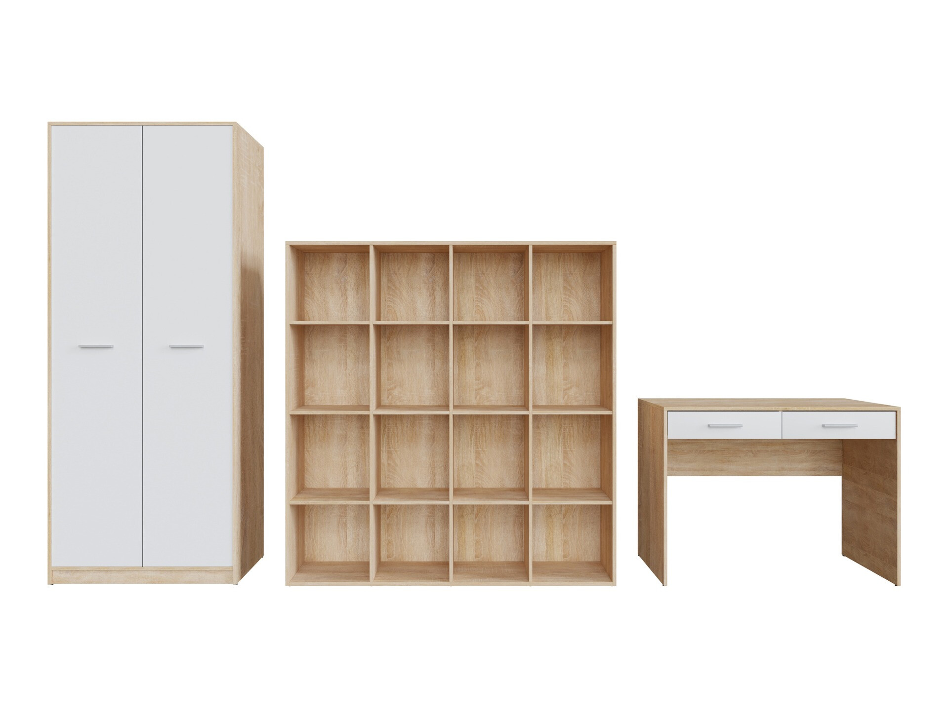 Комплект для домашнего офиса Novsore 166 (Сонома Дуб + Белый)