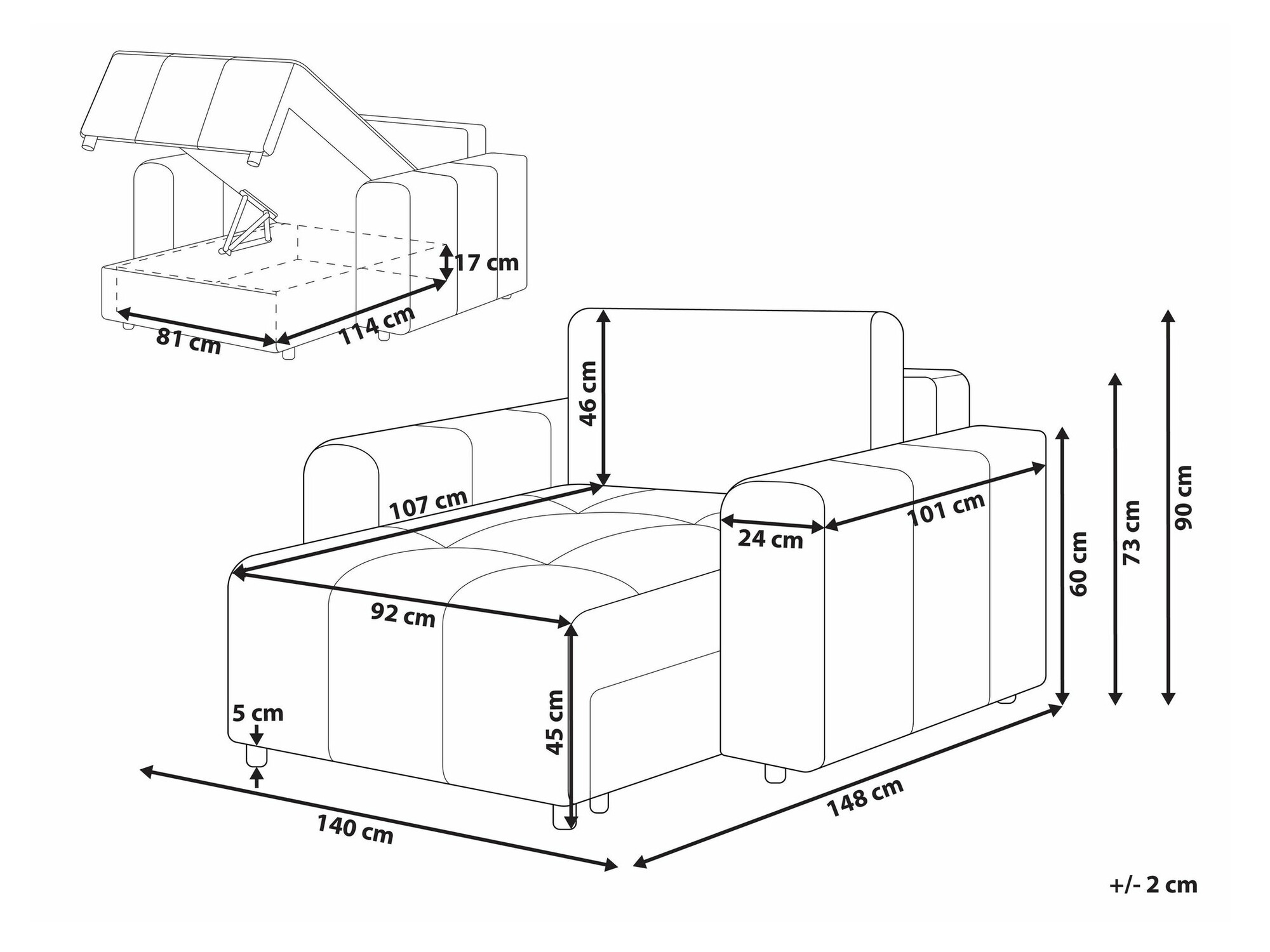 Кушетка Mirtivi 103 (Коричневый)